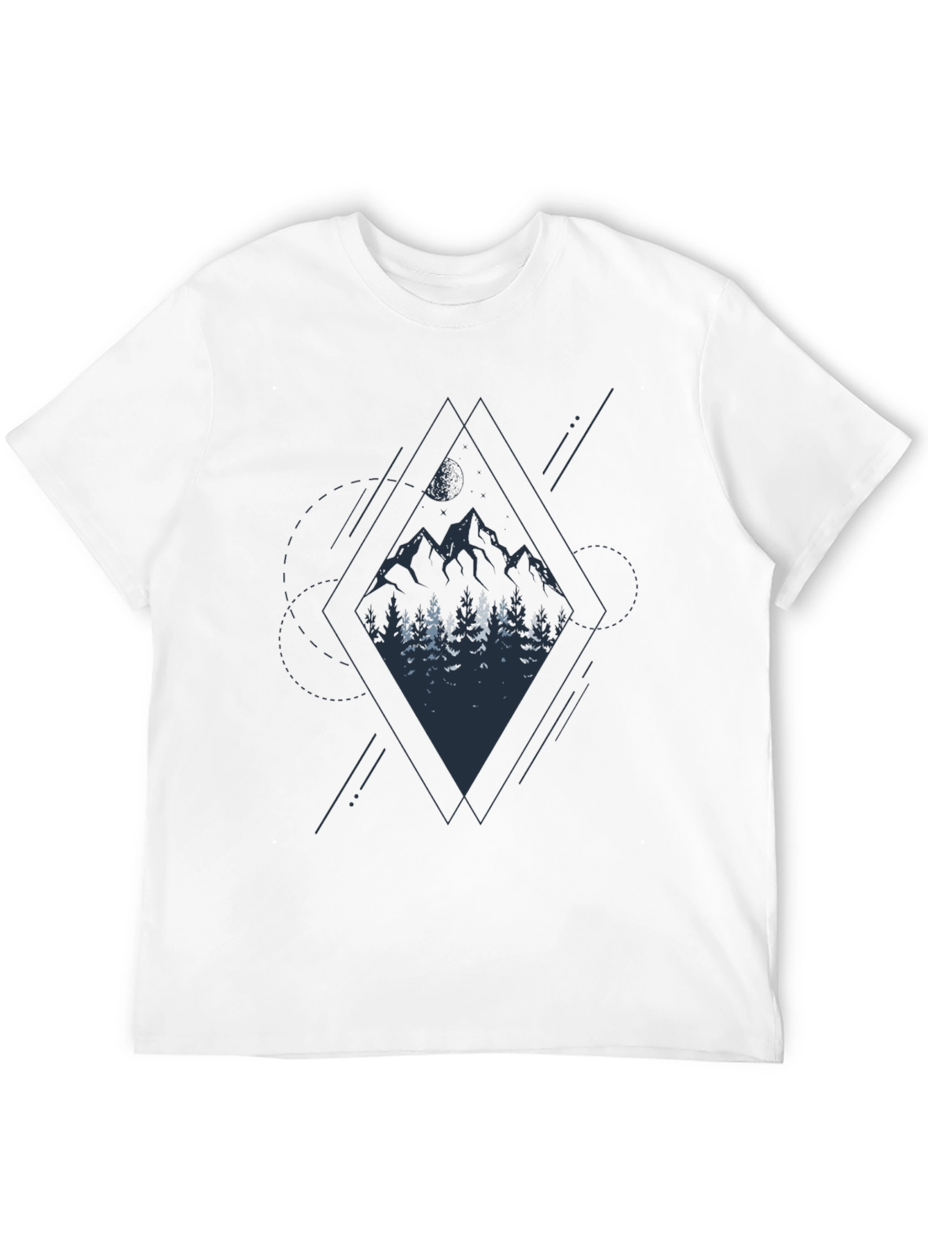 Mountain & Forest Graphic Black Tee