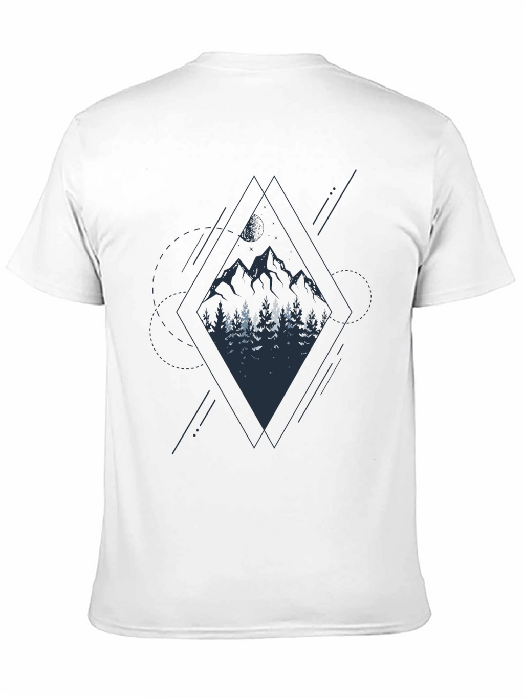 Mountain & Forest Graphic Black Tee