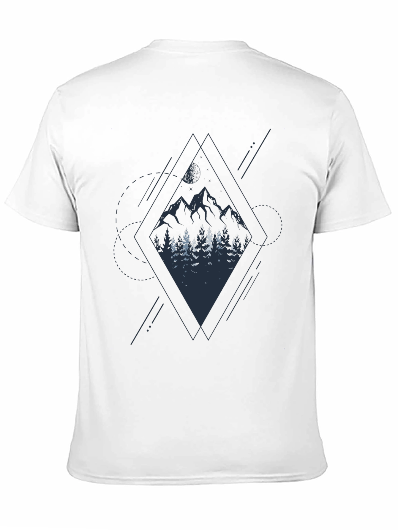 Mountain & Forest Graphic Black Tee