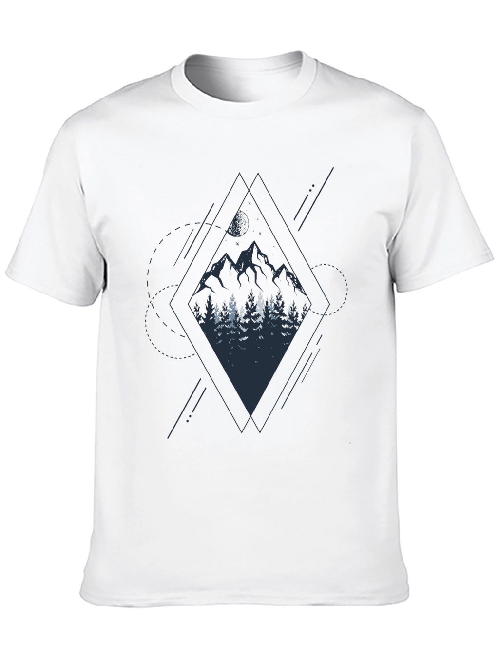 Mountain & Forest Graphic Black Tee