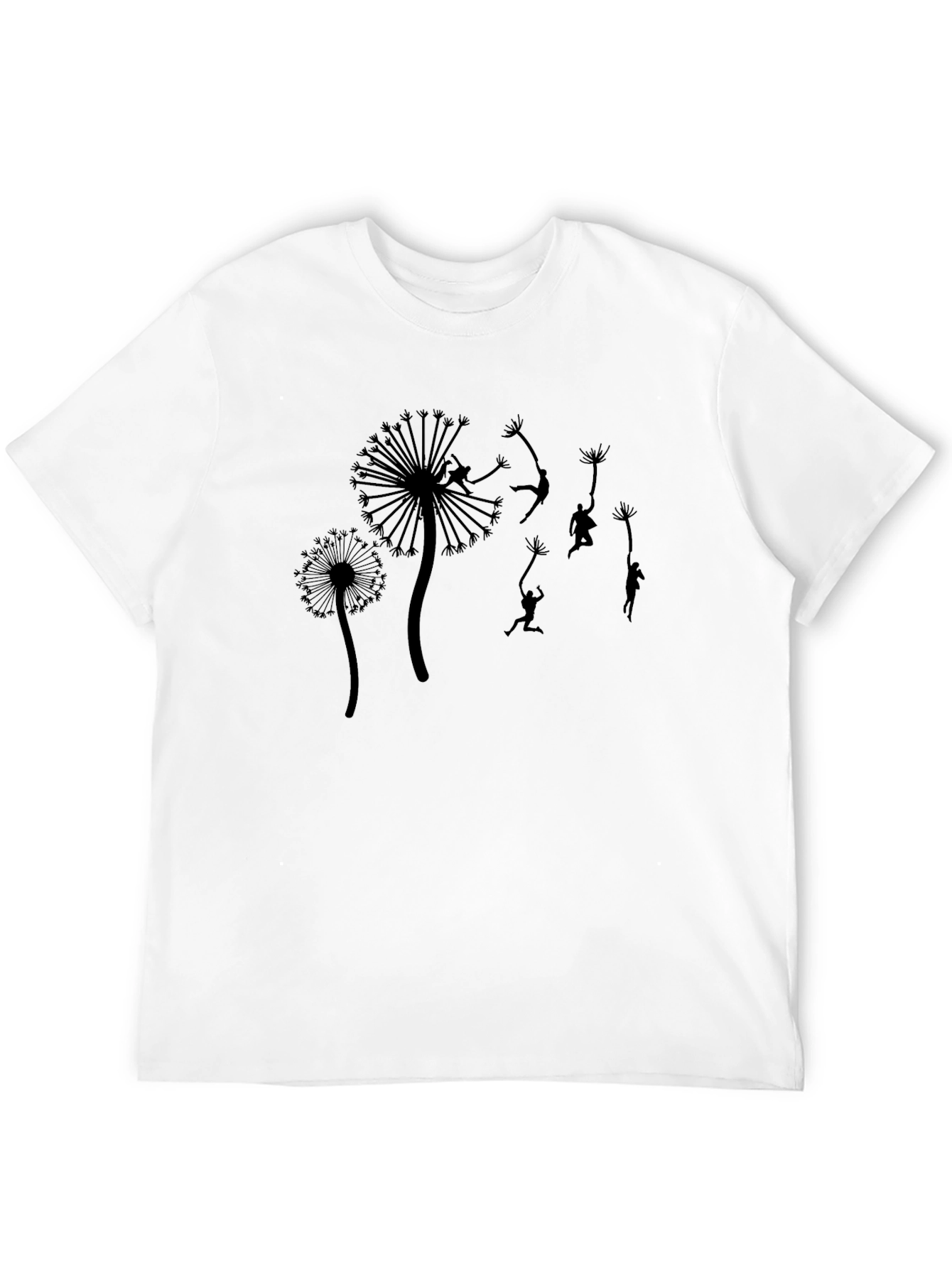 Dandelion Dreamer Black T-Shirt