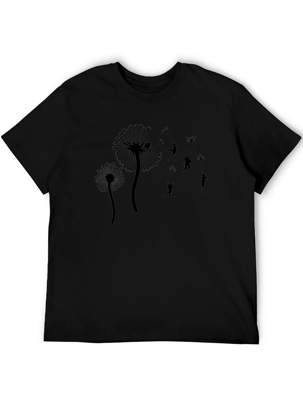 Dandelion Dreamer Black T-Shirt
