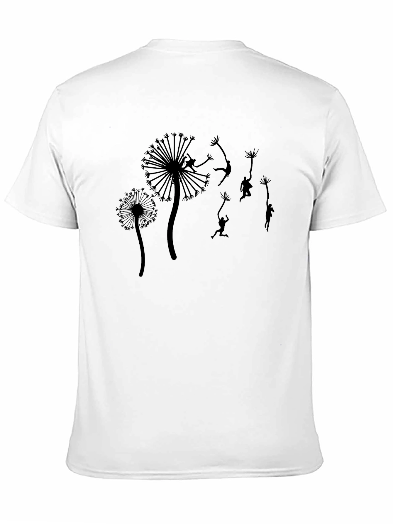 Dandelion Dreamer Black T-Shirt