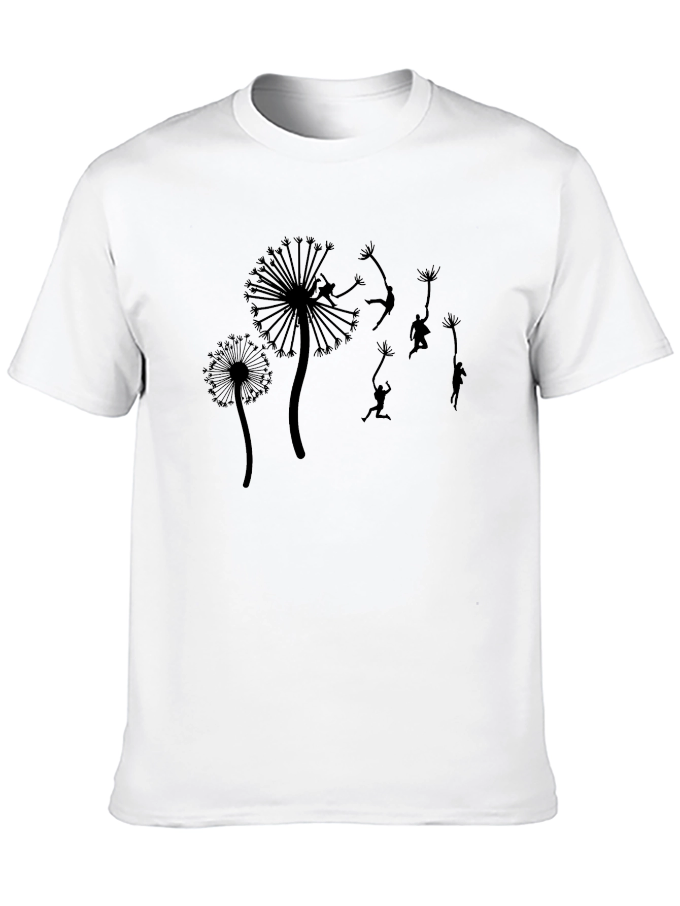 Dandelion Dreamer Black T-Shirt