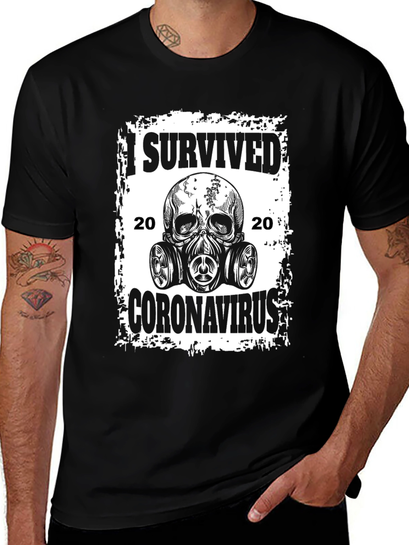 I Survived Coronavirus 2020 Graphic T-Shirt