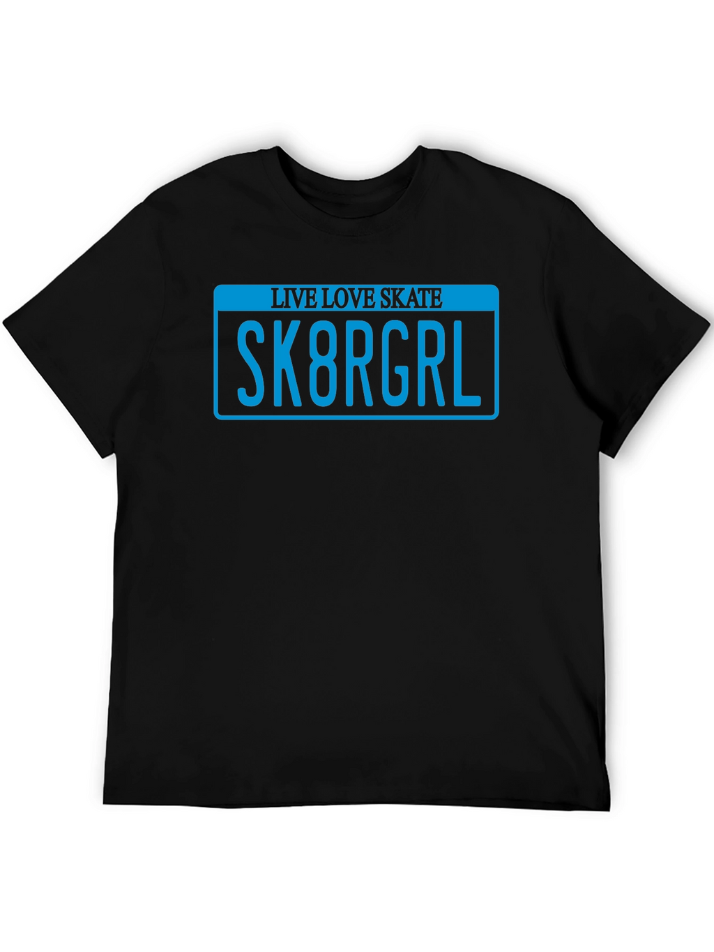 Sk8rGrl Black T-Shirt - Live Love Skate