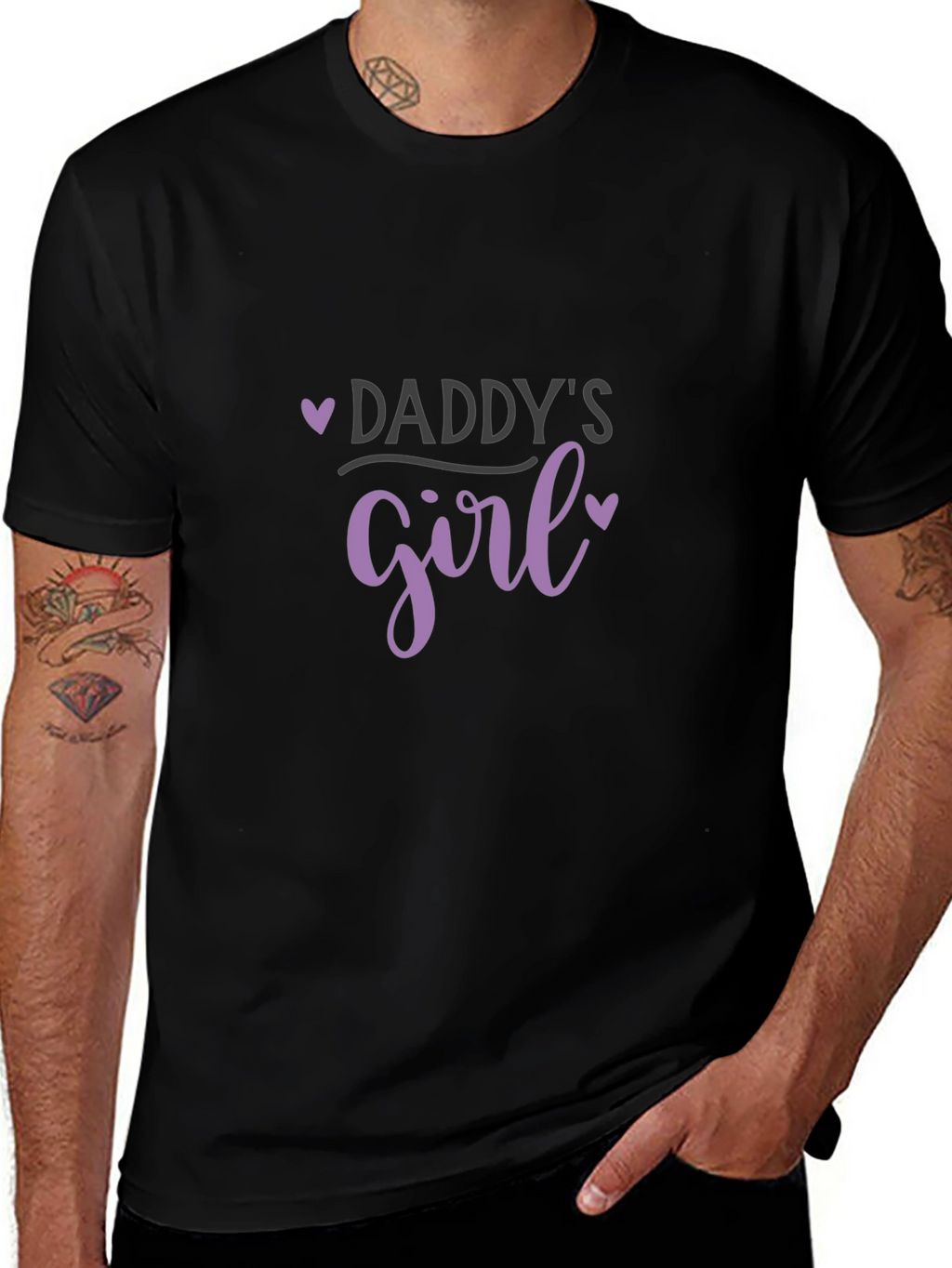 Daddys Girl Black T-Shirt