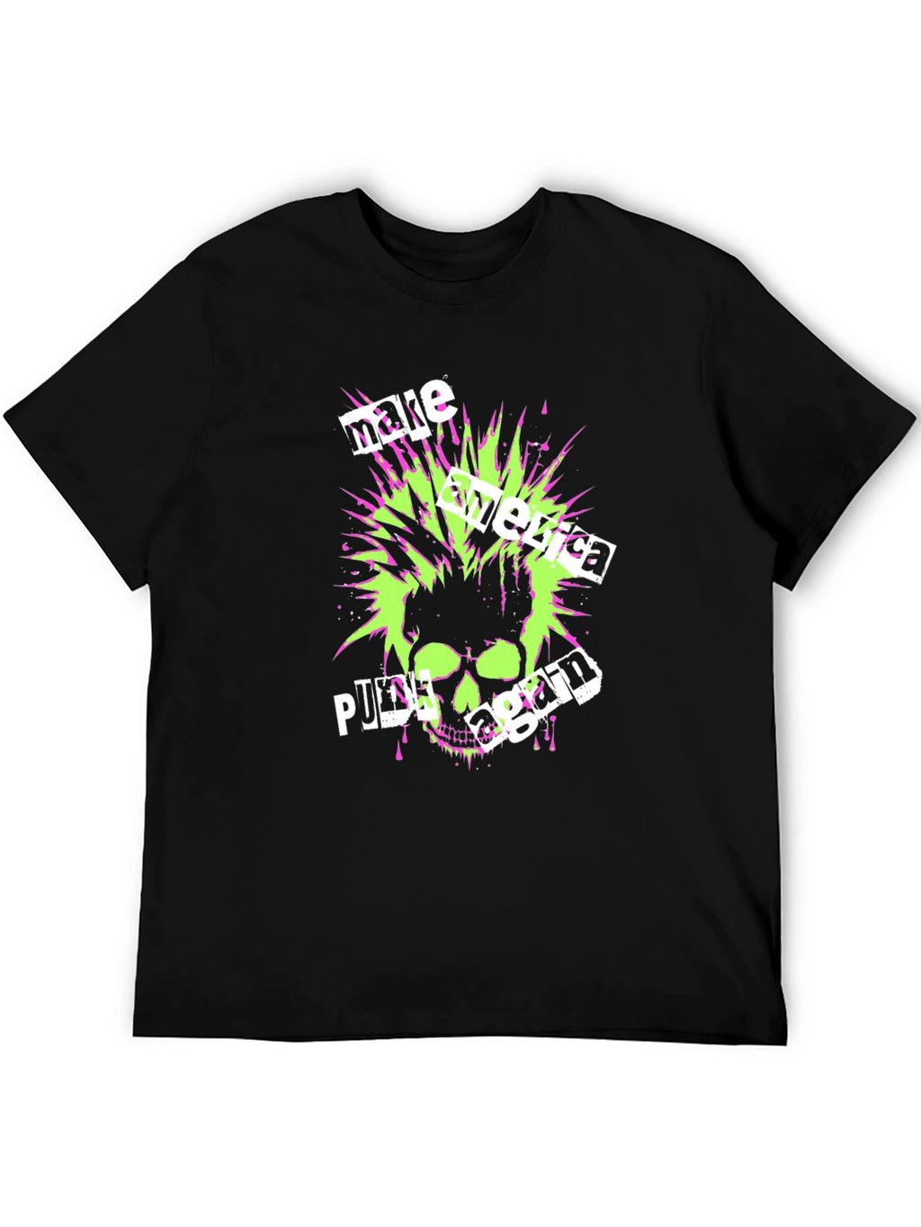 Punk Skull Graphic T-Shirt - Make America Punk Again
