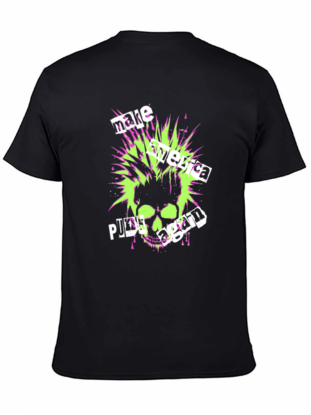 Punk Skull Graphic T-Shirt - Make America Punk Again