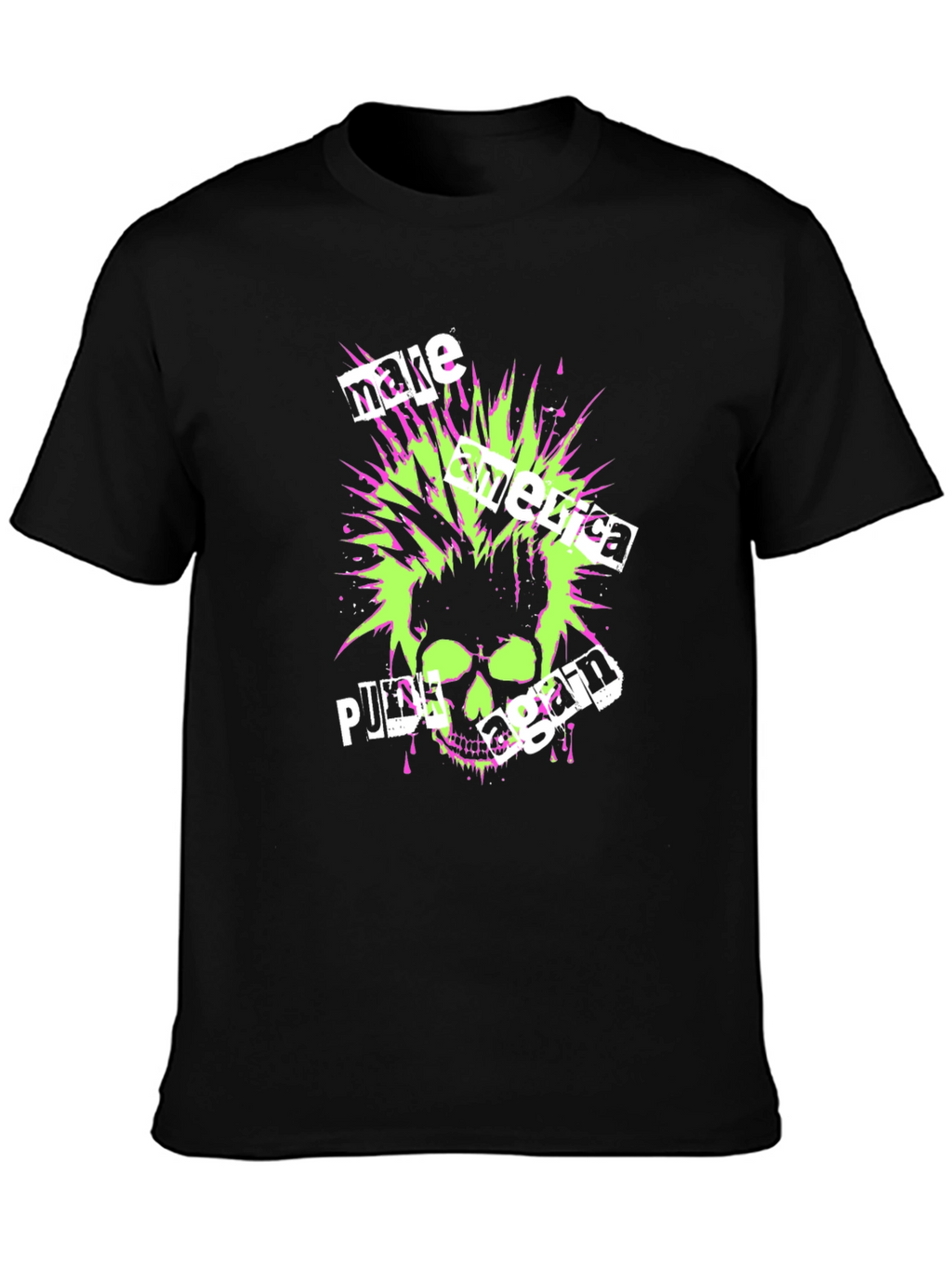 Punk Skull Graphic T-Shirt - Make America Punk Again