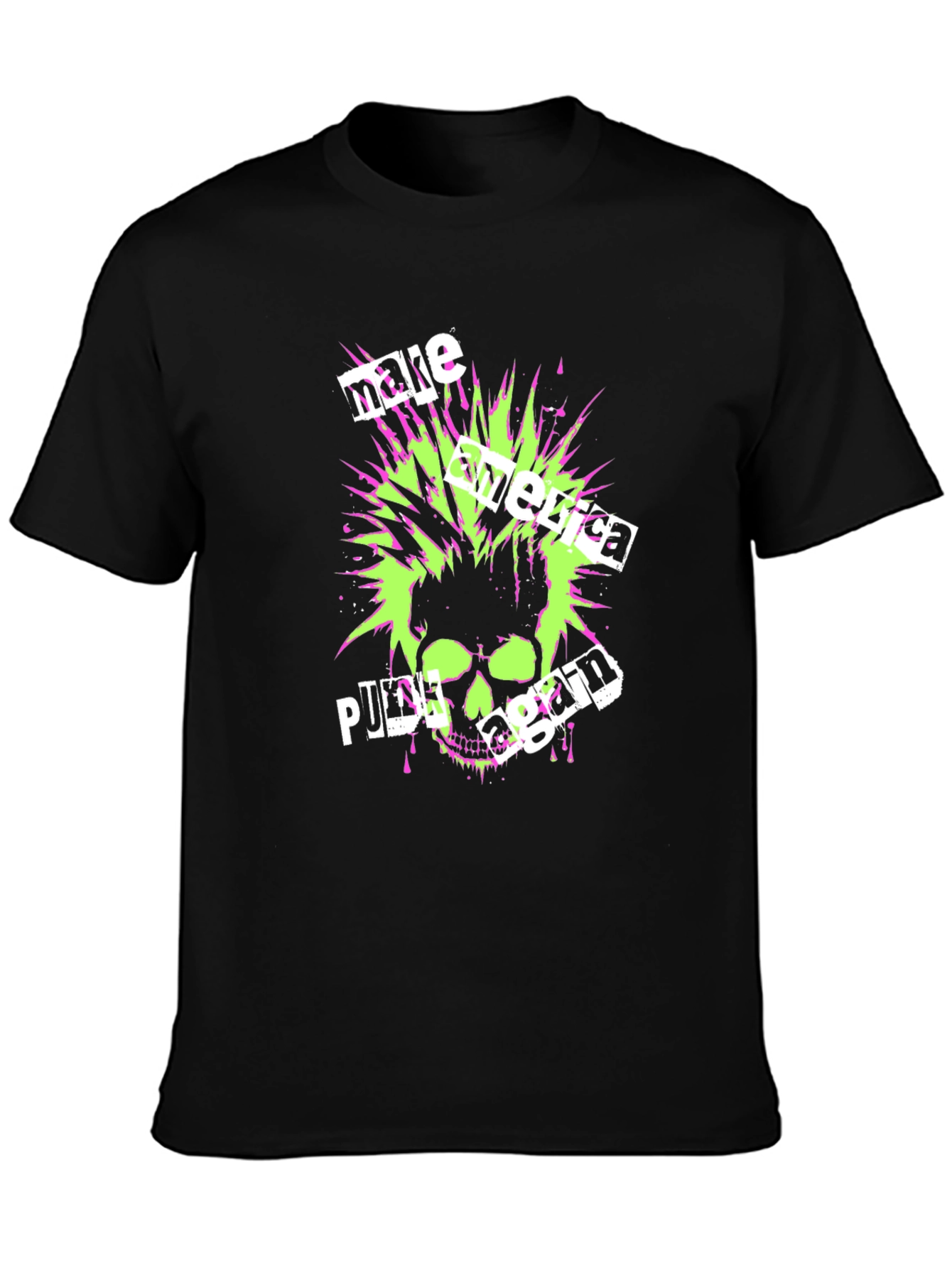 Punk Skull Graphic T-Shirt - Make America Punk Again