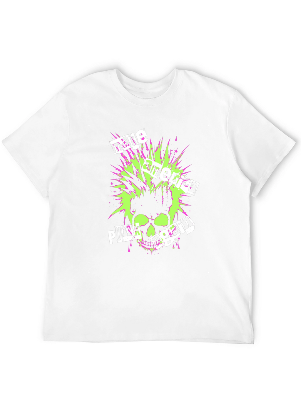 Punk Skull Graphic T-Shirt - Make America Punk Again