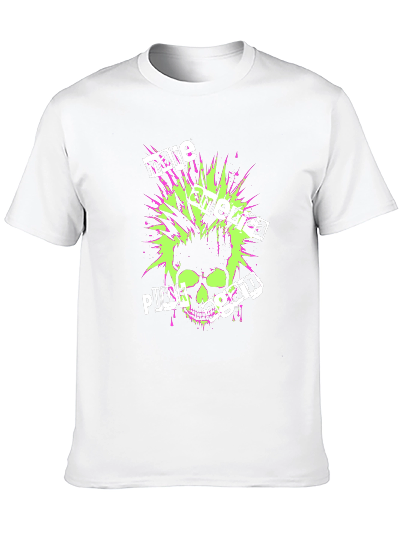 Punk Skull Graphic T-Shirt - Make America Punk Again