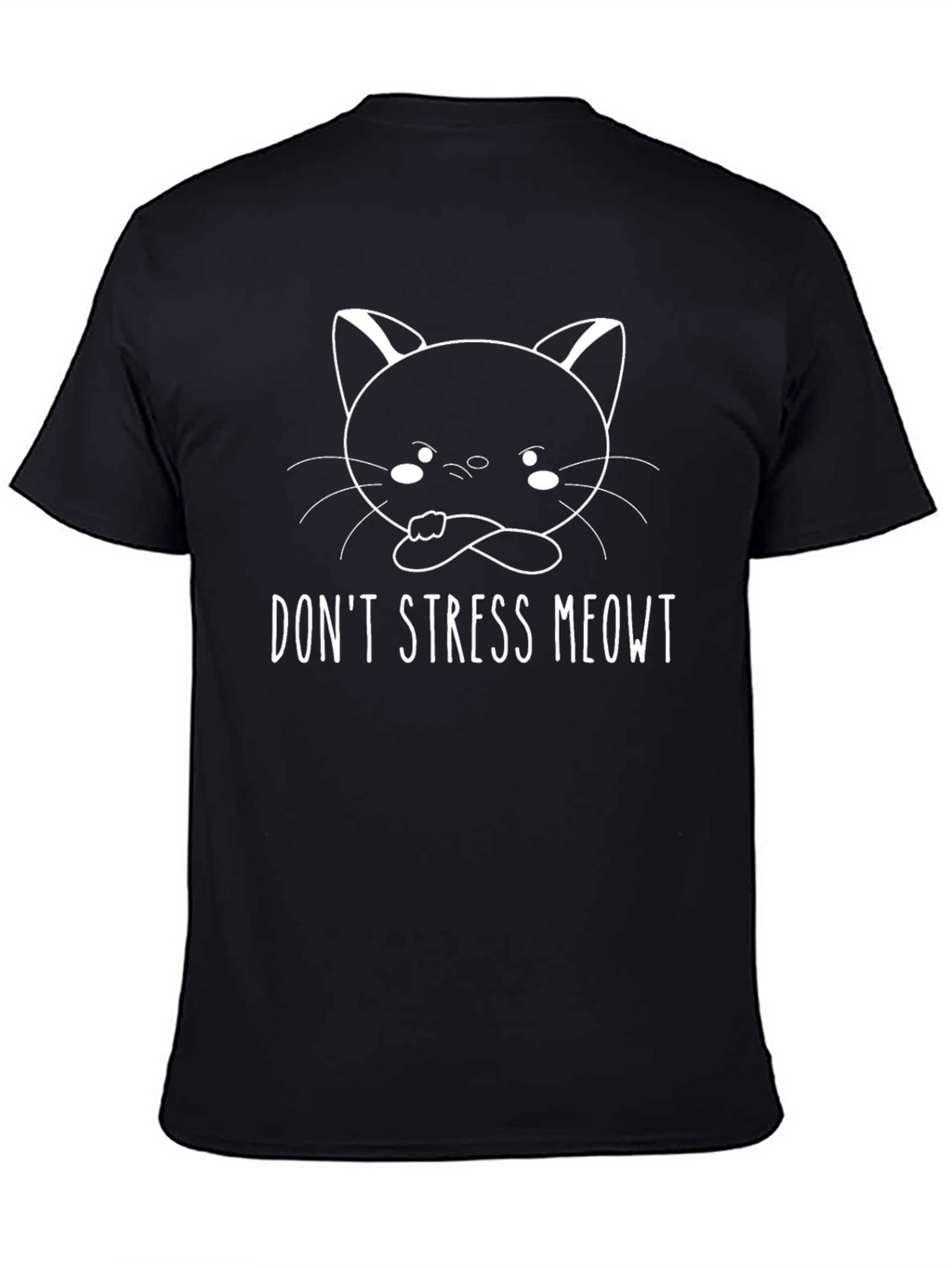 Dont Stress Meowt T-Shirt - Cute Cat Graphic Tee