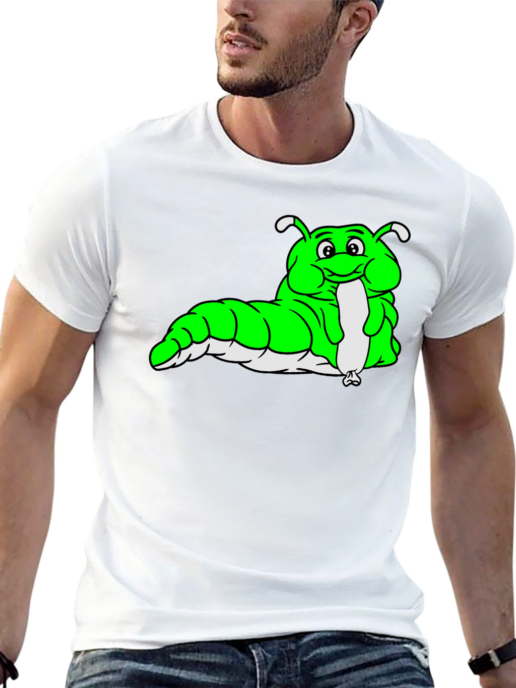 Cartoon Caterpillar Graphic Tee