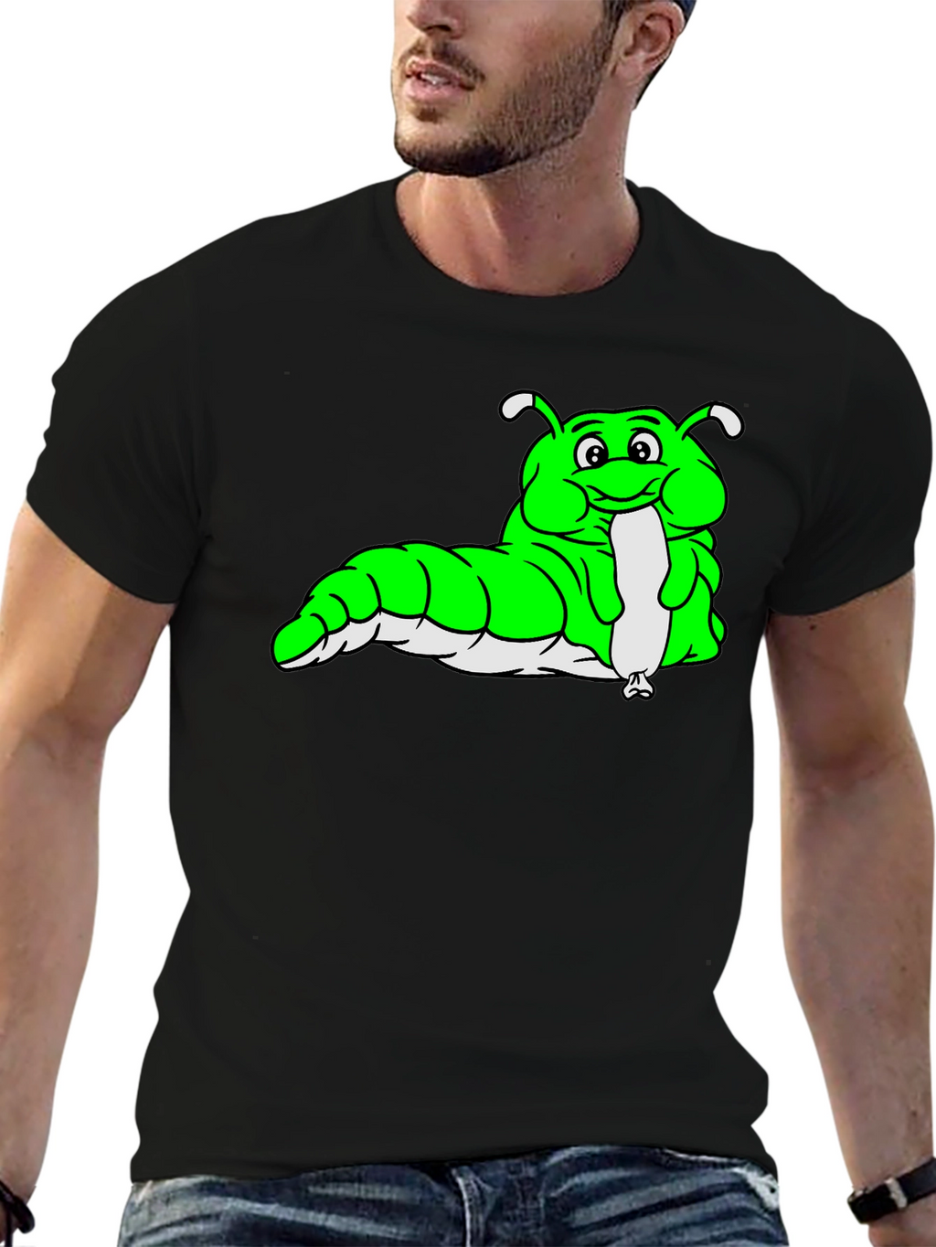 Cartoon Caterpillar Graphic Tee