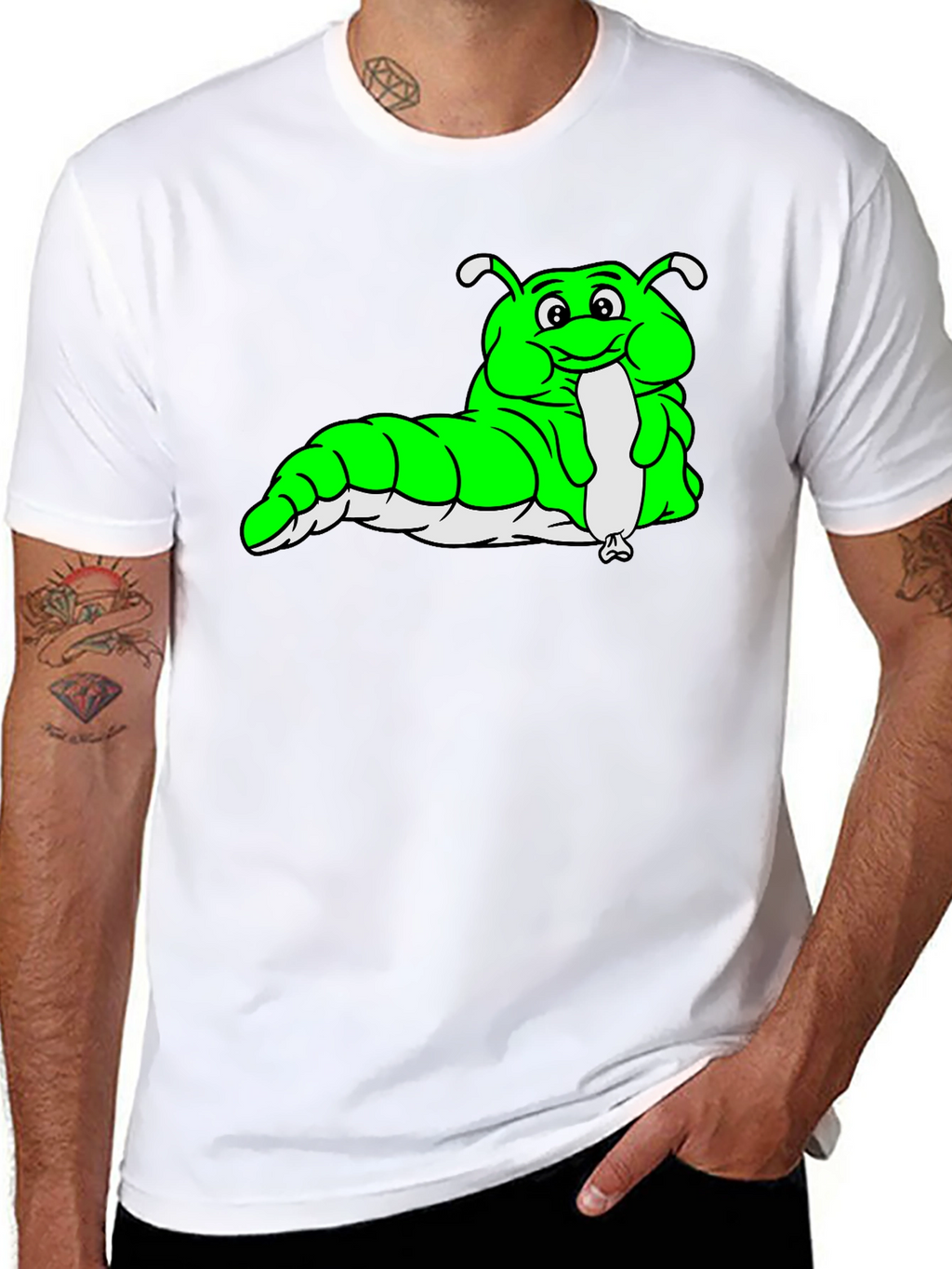 Cartoon Caterpillar Graphic Tee
