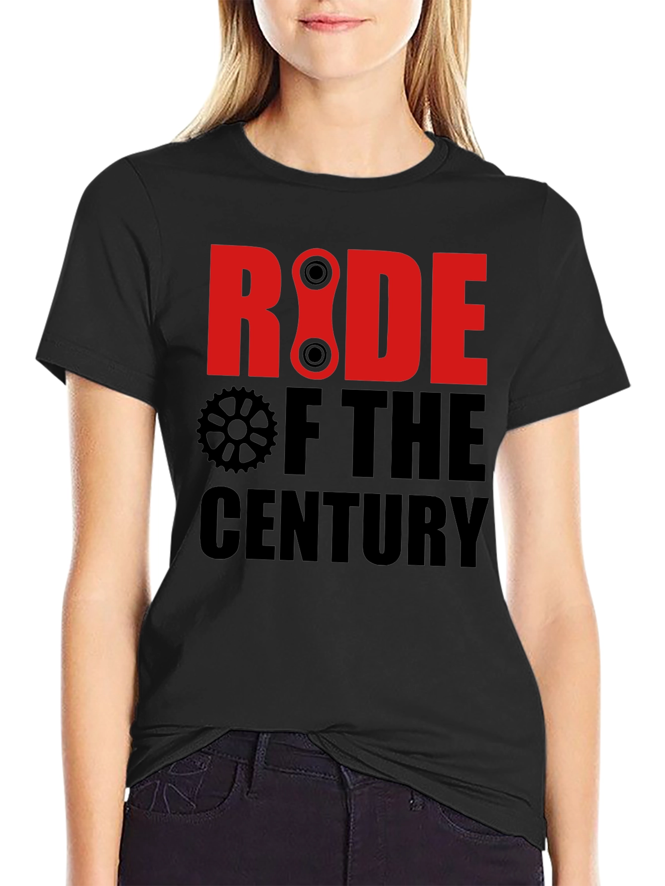 Ride of the Century Black Graphic T-Shirt