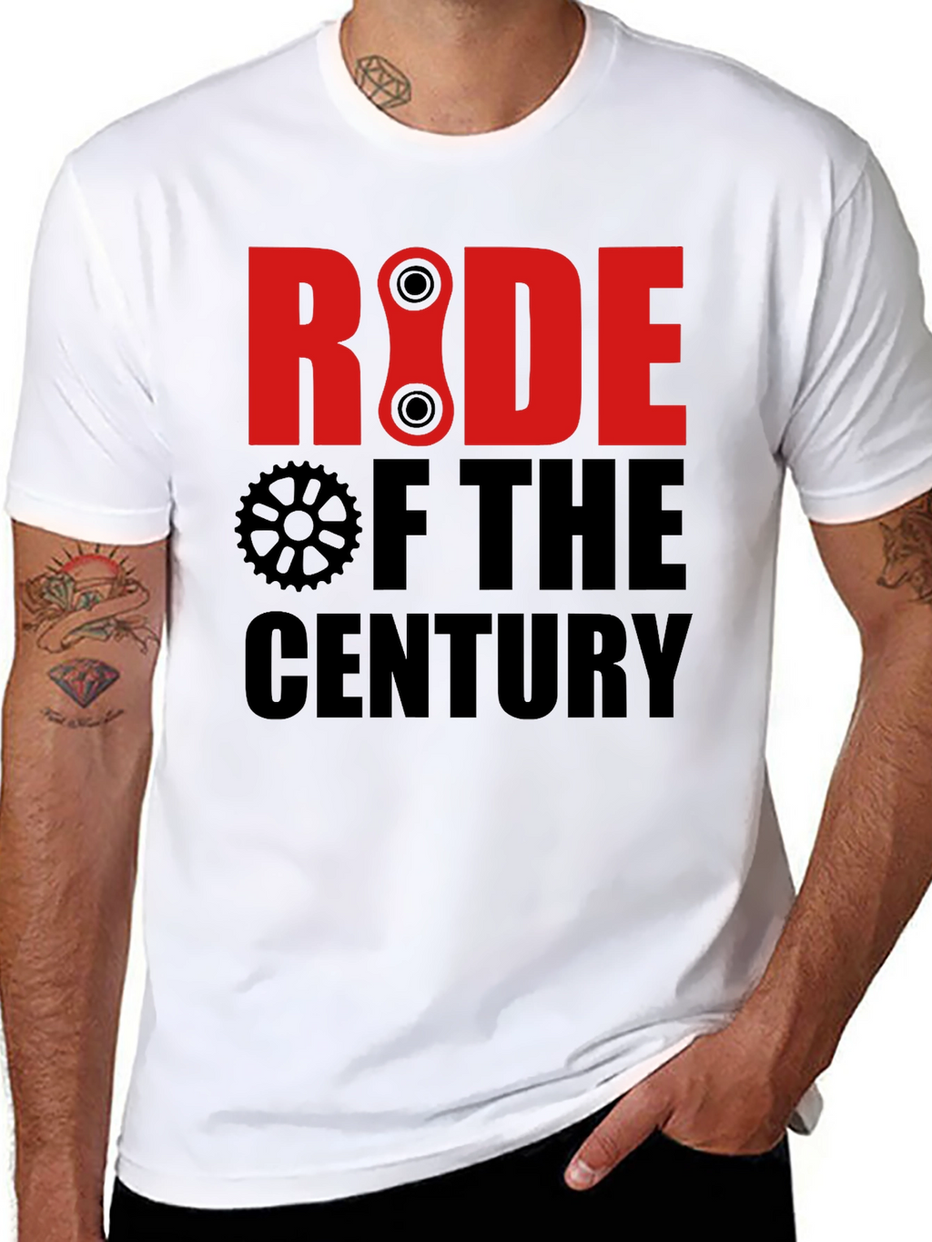 Ride of the Century Black Graphic T-Shirt