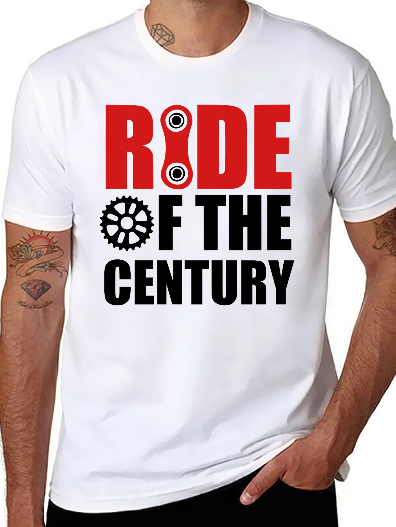 Ride of the Century Black Graphic T-Shirt