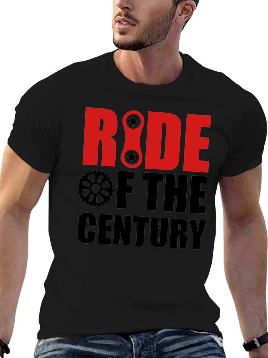 Ride of the Century Black Graphic T-Shirt