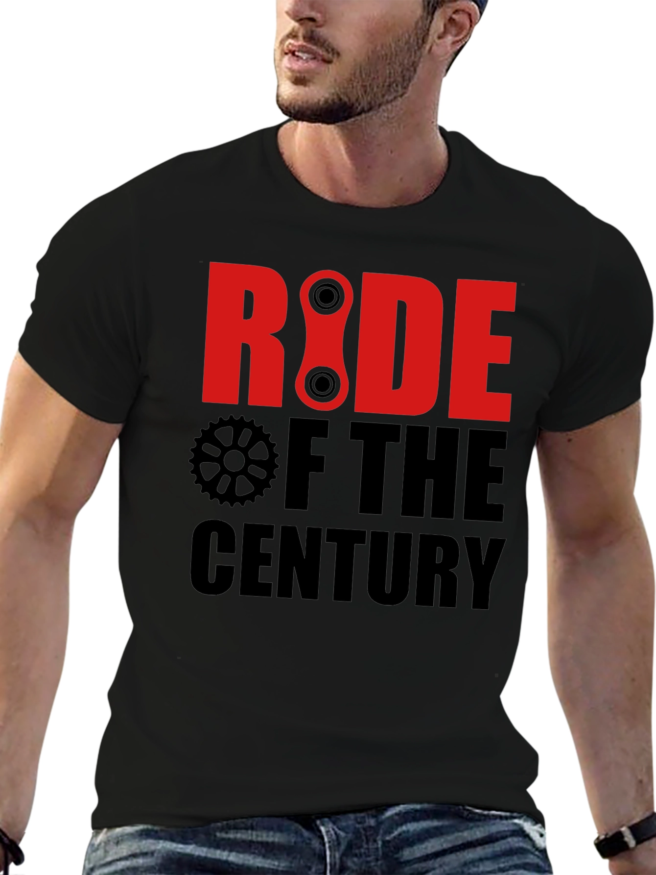 Ride of the Century Black Graphic T-Shirt