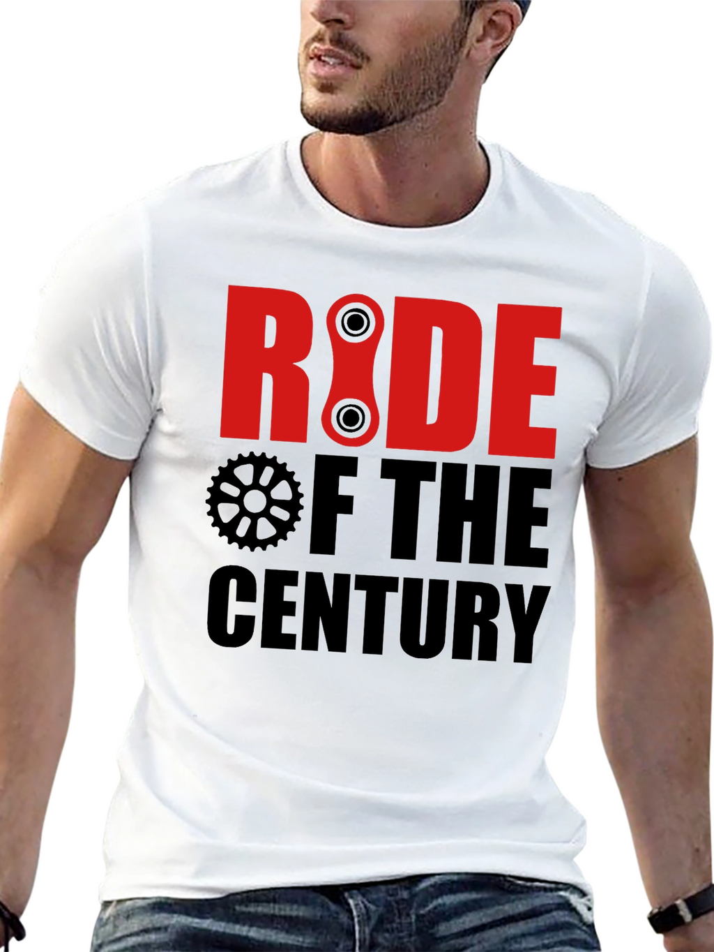 Ride of the Century Black Graphic T-Shirt