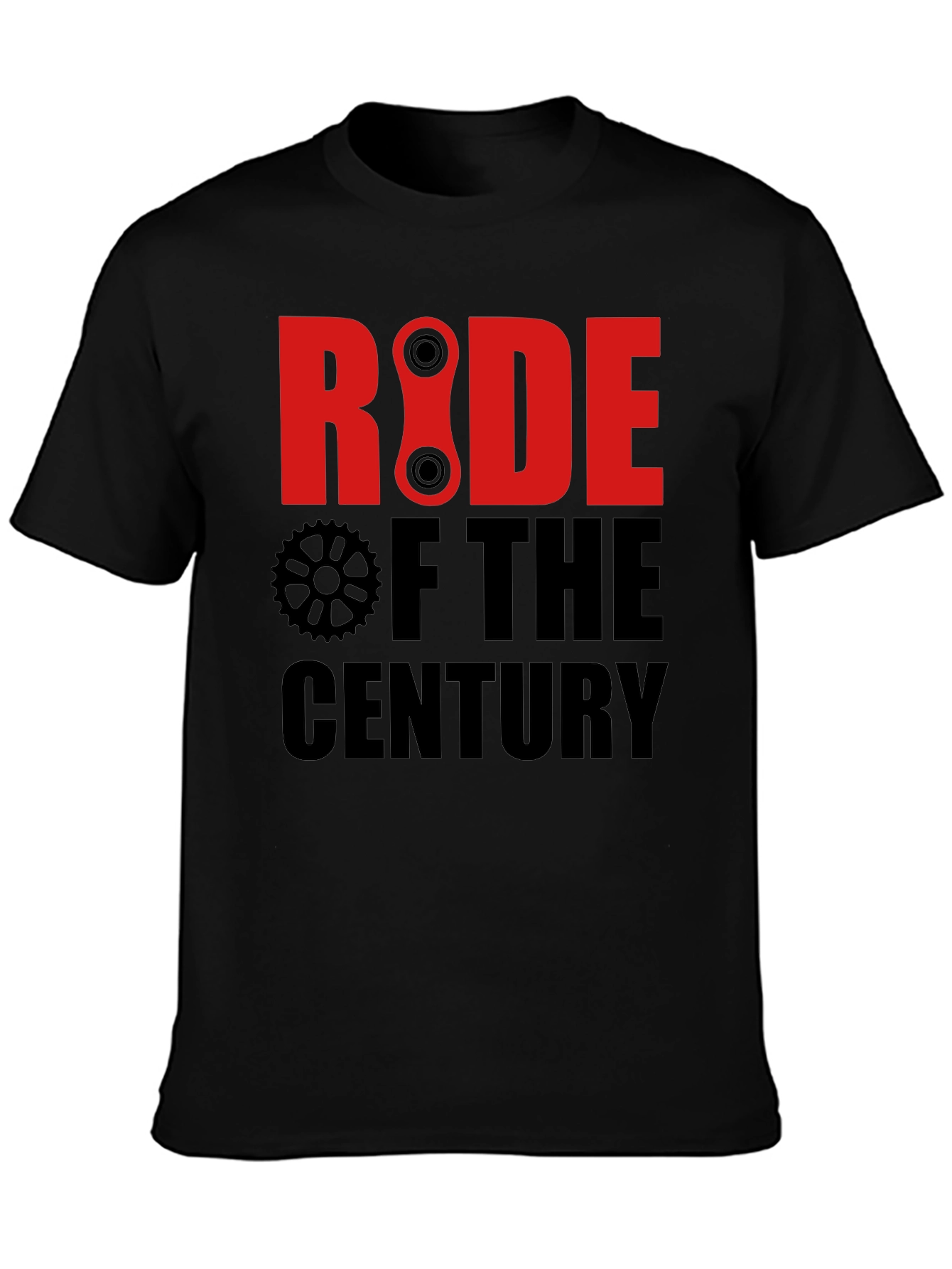 Ride of the Century Black Graphic T-Shirt