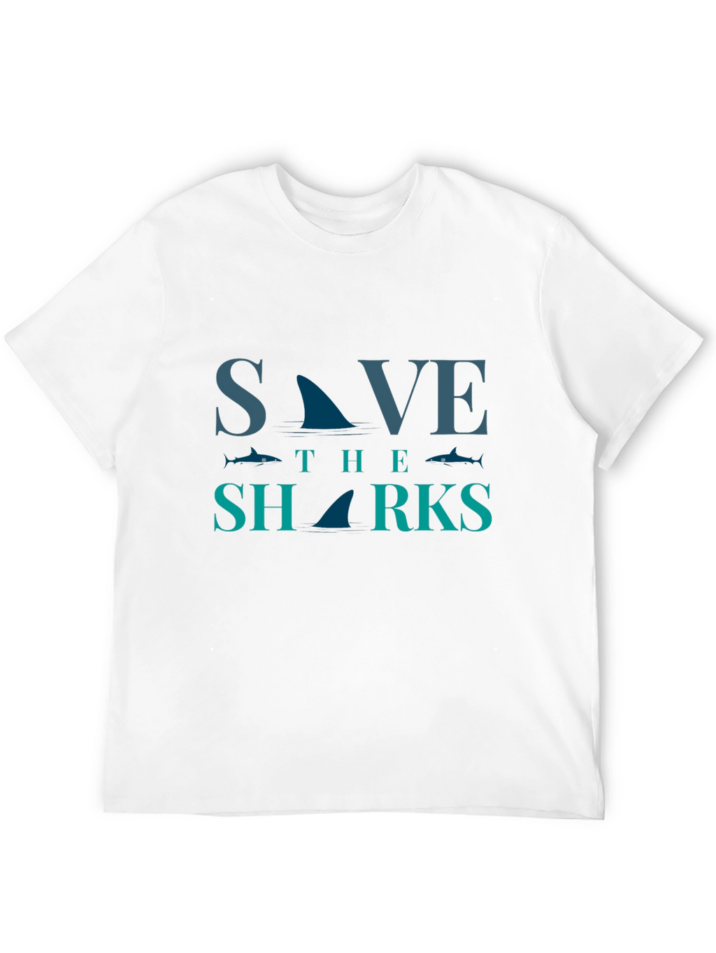 Save the Sharks Graphic Tee - Eco-Friendly Fashion
