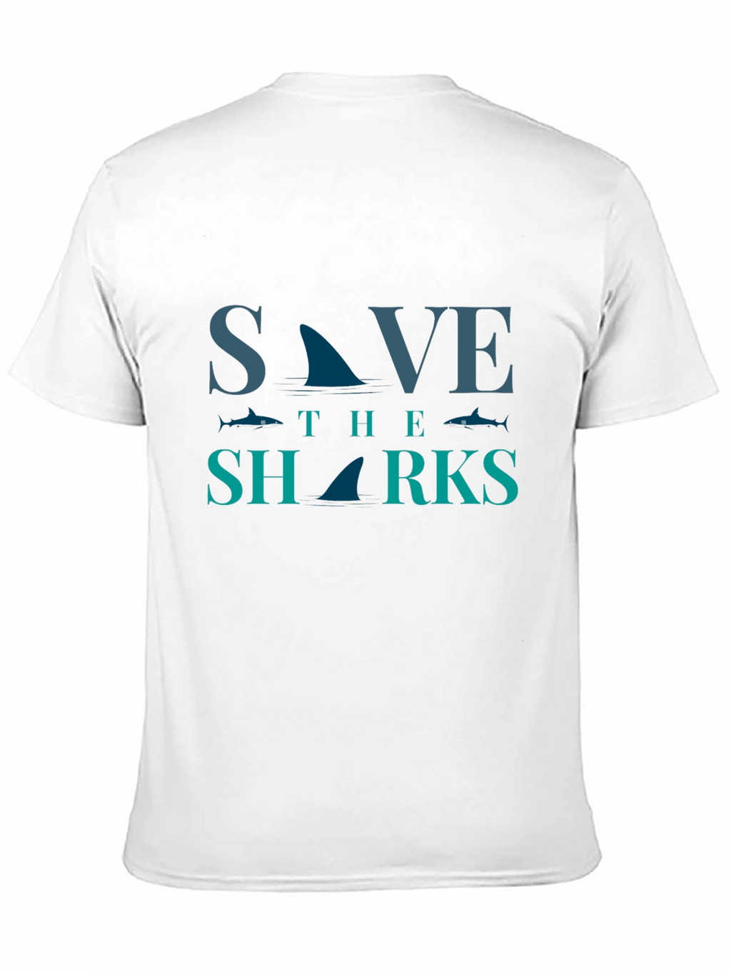 Save the Sharks Graphic Tee - Eco-Friendly Fashion