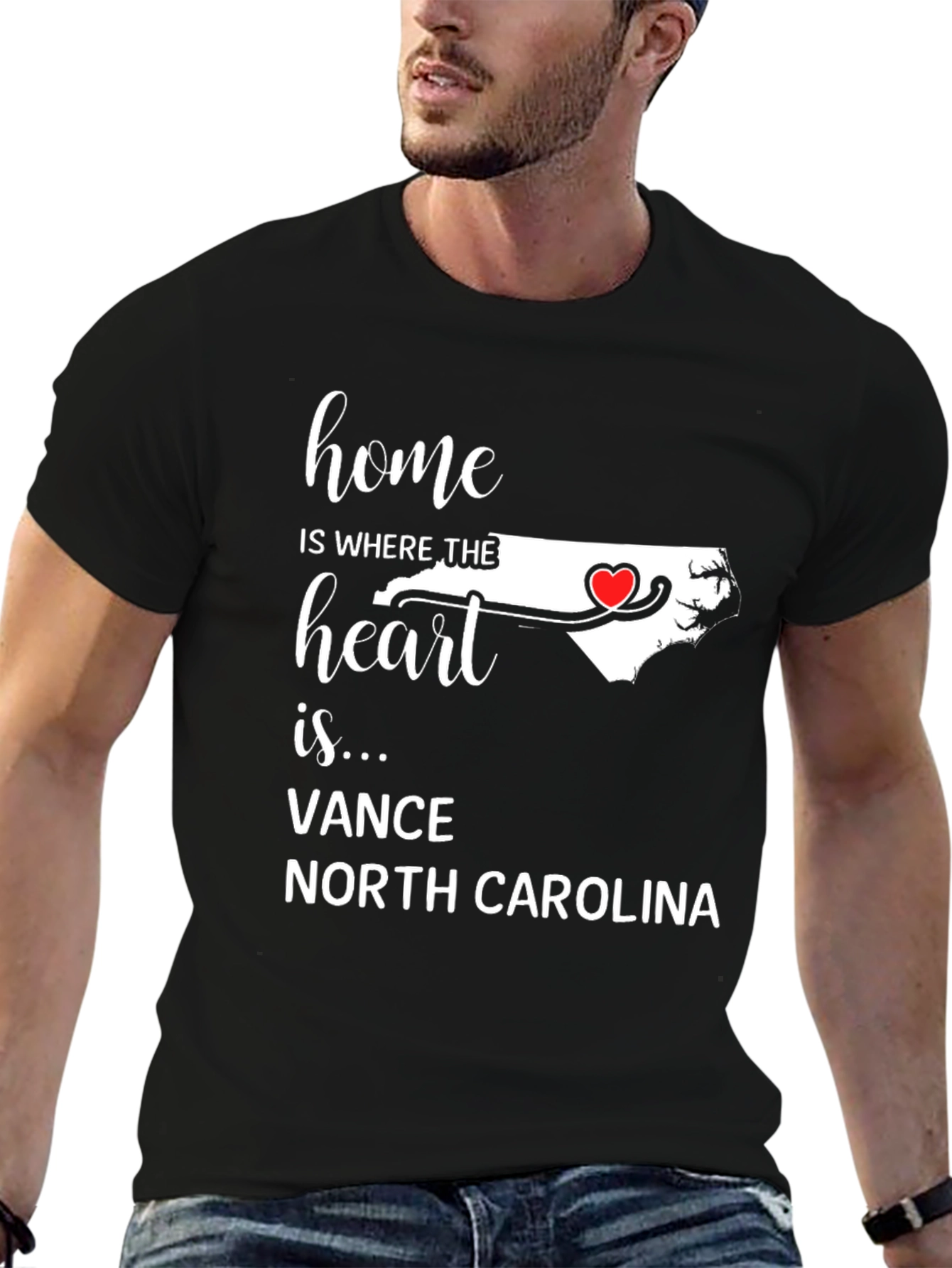 Home is Where The Heart is North Carolina T-Shirt