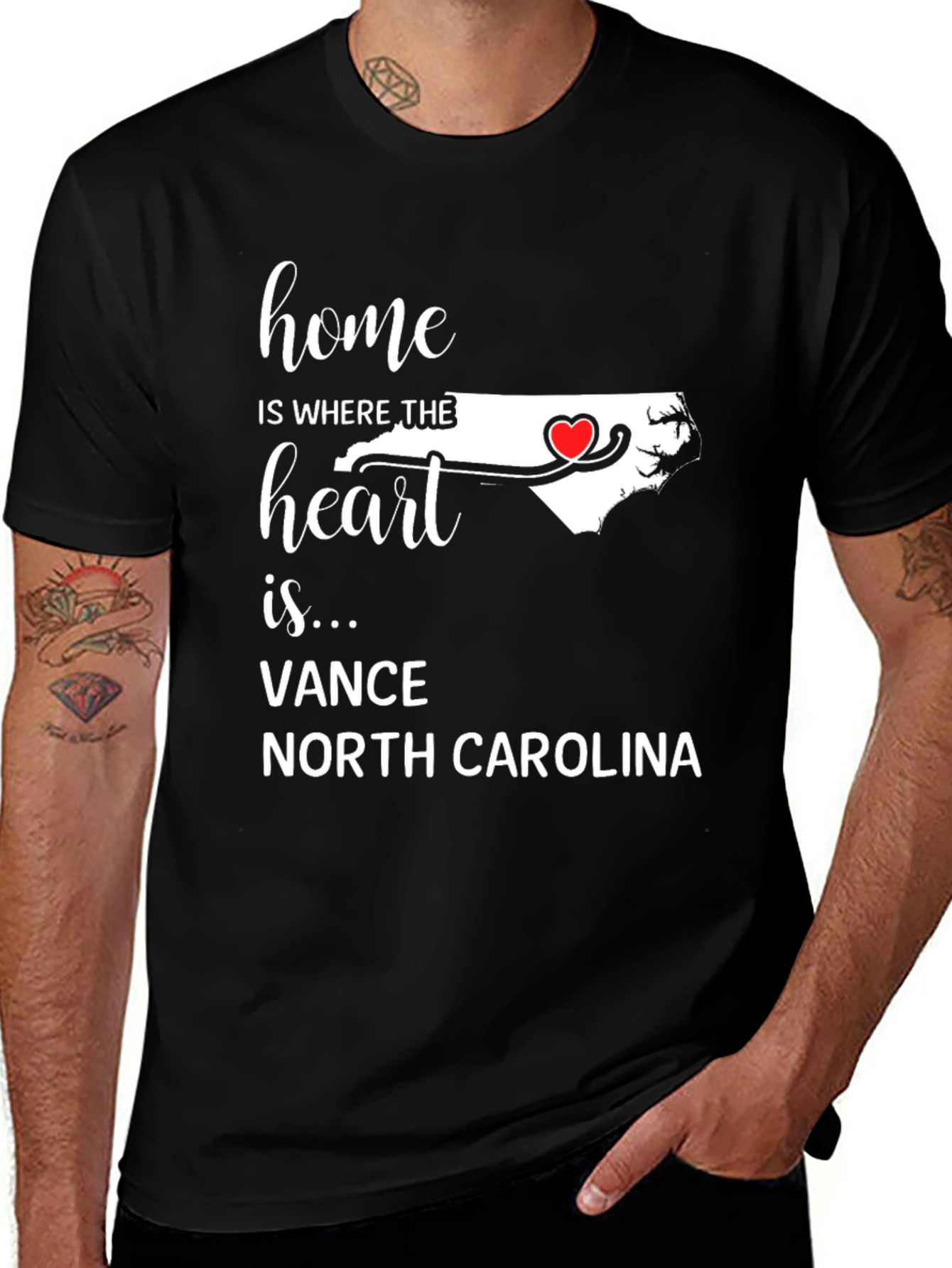 Home is Where The Heart is North Carolina T-Shirt
