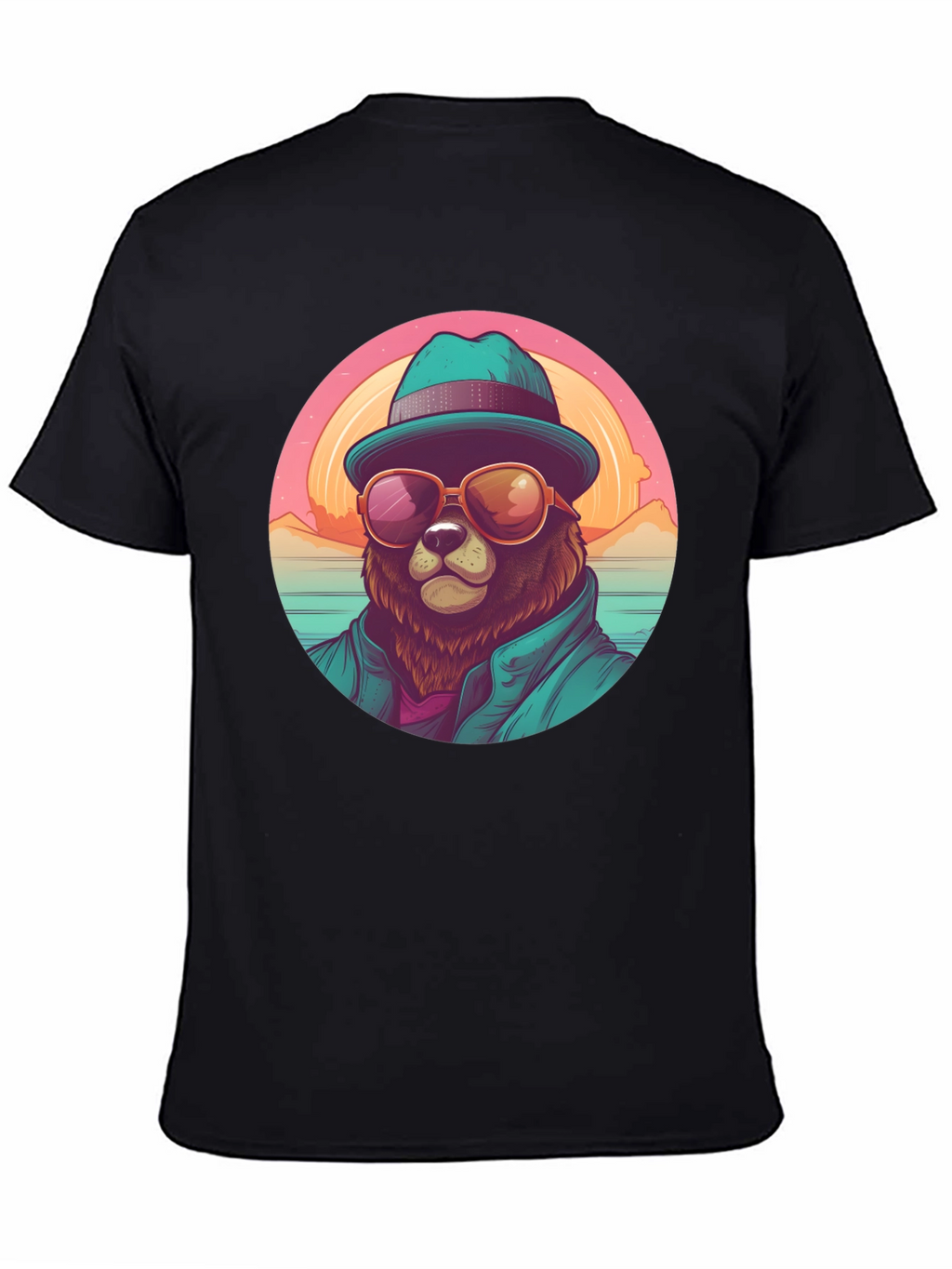 Cool Bear Graphic Tee - Beach Vibes