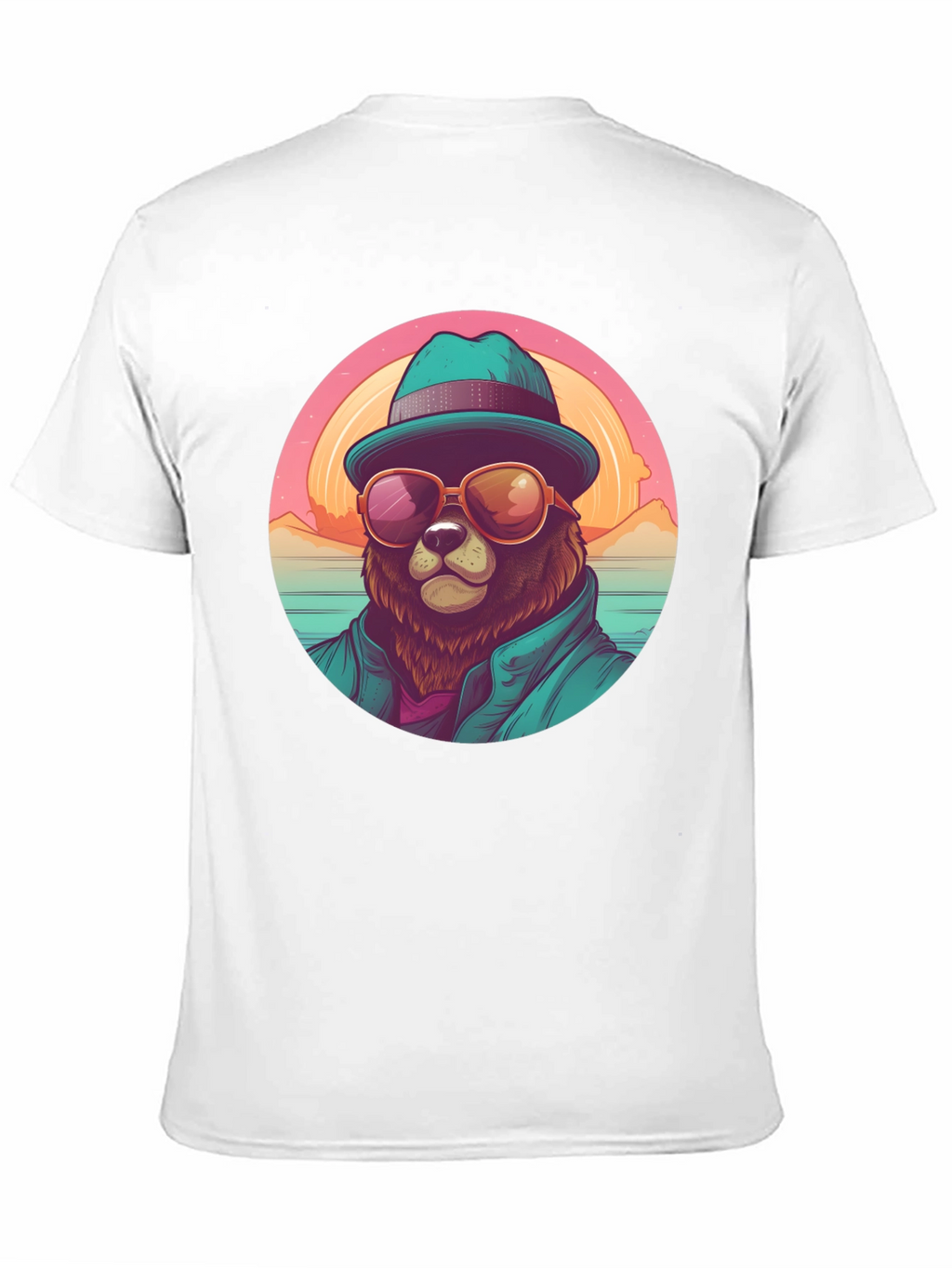 Cool Bear Graphic Tee - Beach Vibes