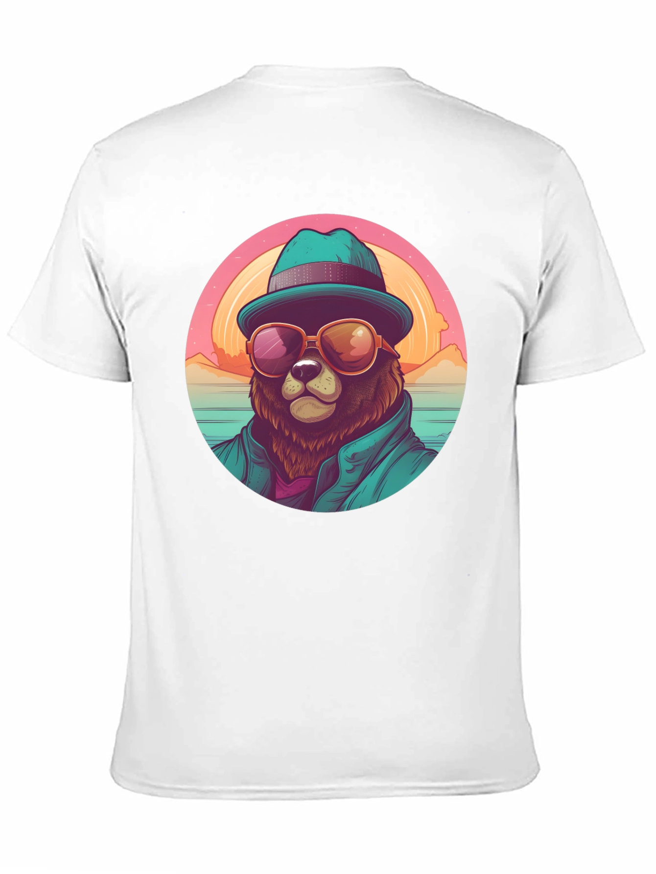 Cool Bear Graphic Tee - Beach Vibes