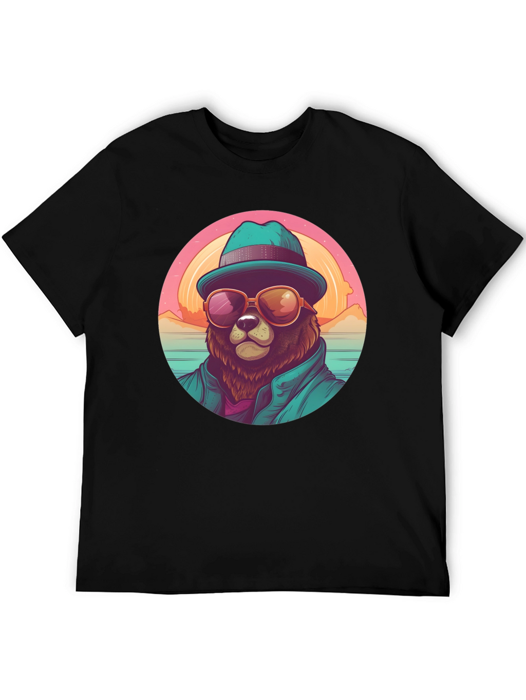 Cool Bear Graphic Tee - Beach Vibes