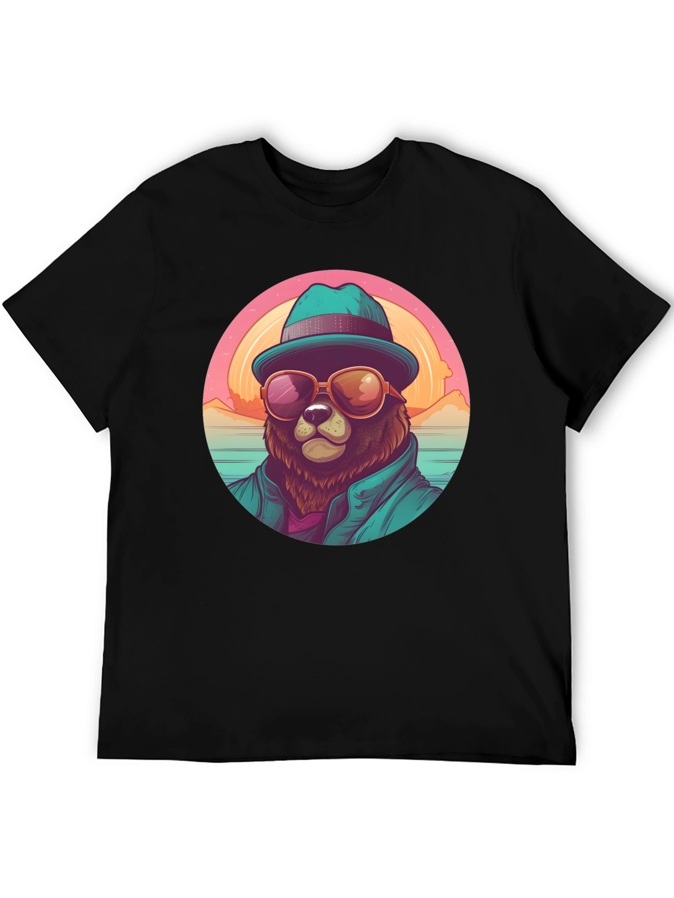 Cool Bear Graphic Tee - Beach Vibes