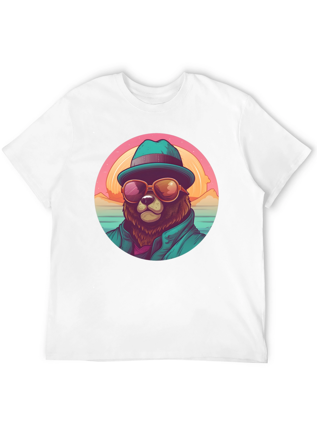 Cool Bear Graphic Tee - Beach Vibes