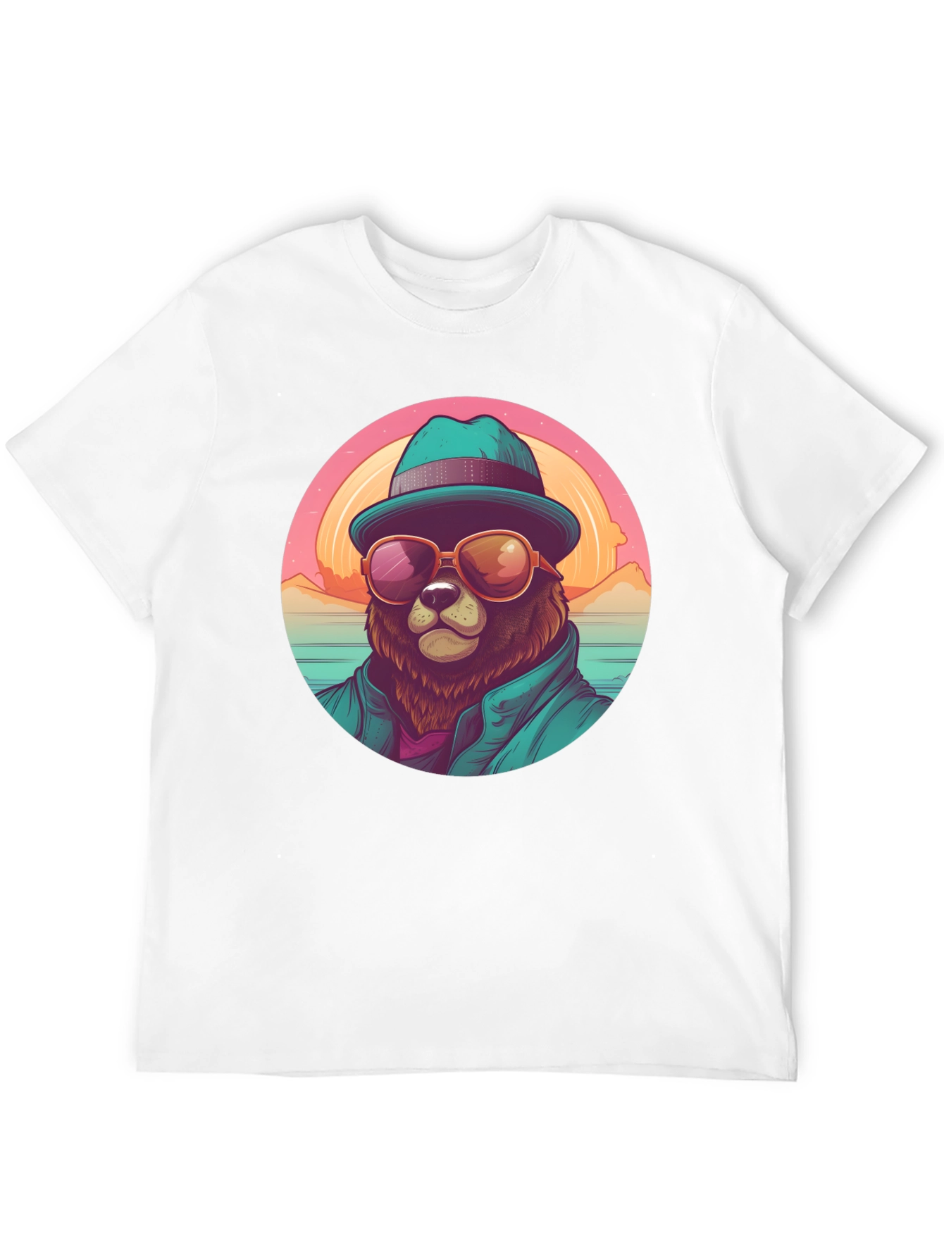 Cool Bear Graphic Tee - Beach Vibes