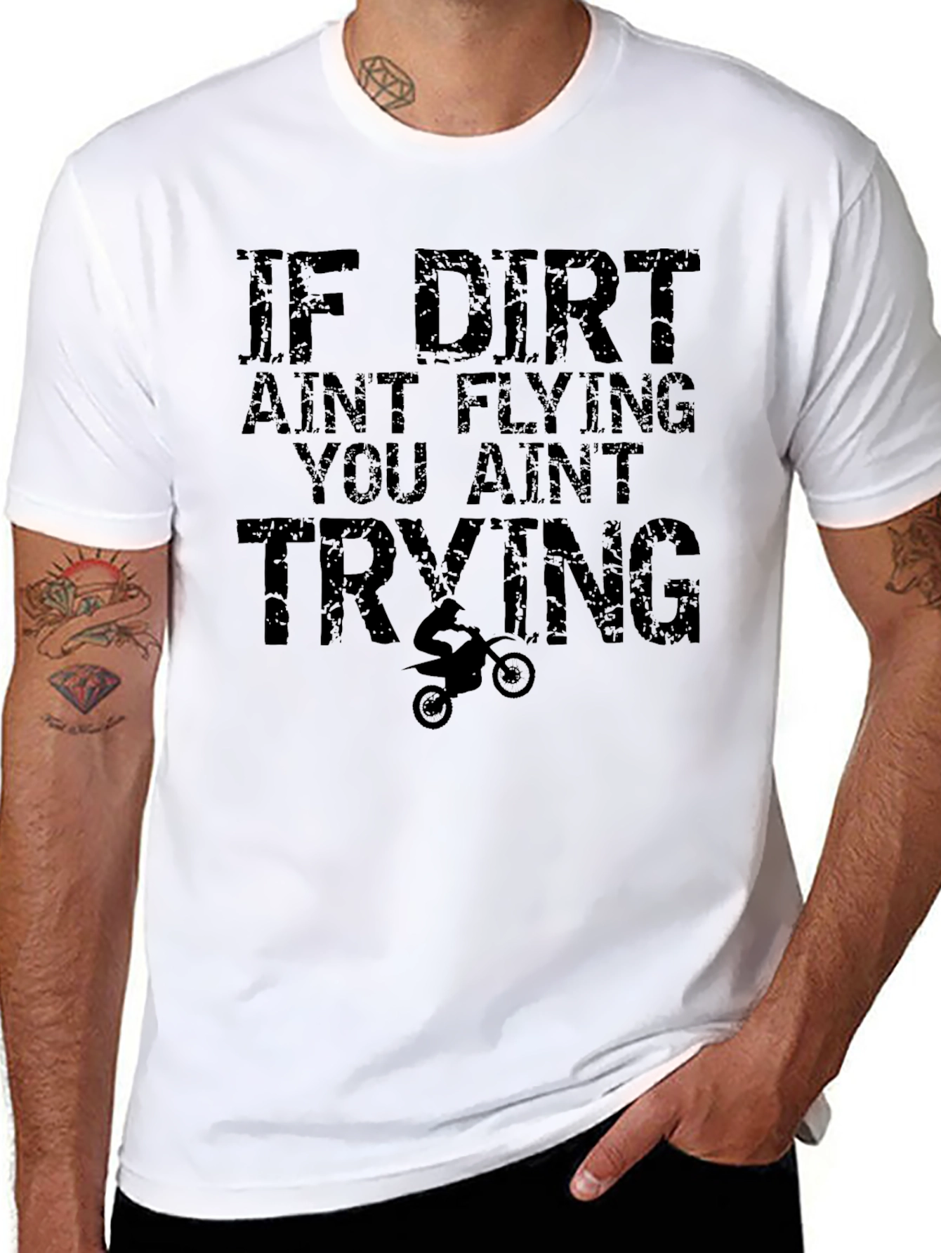 Dirt Bike T-Shirt - If Dirt Aint Flying Graphic Tee