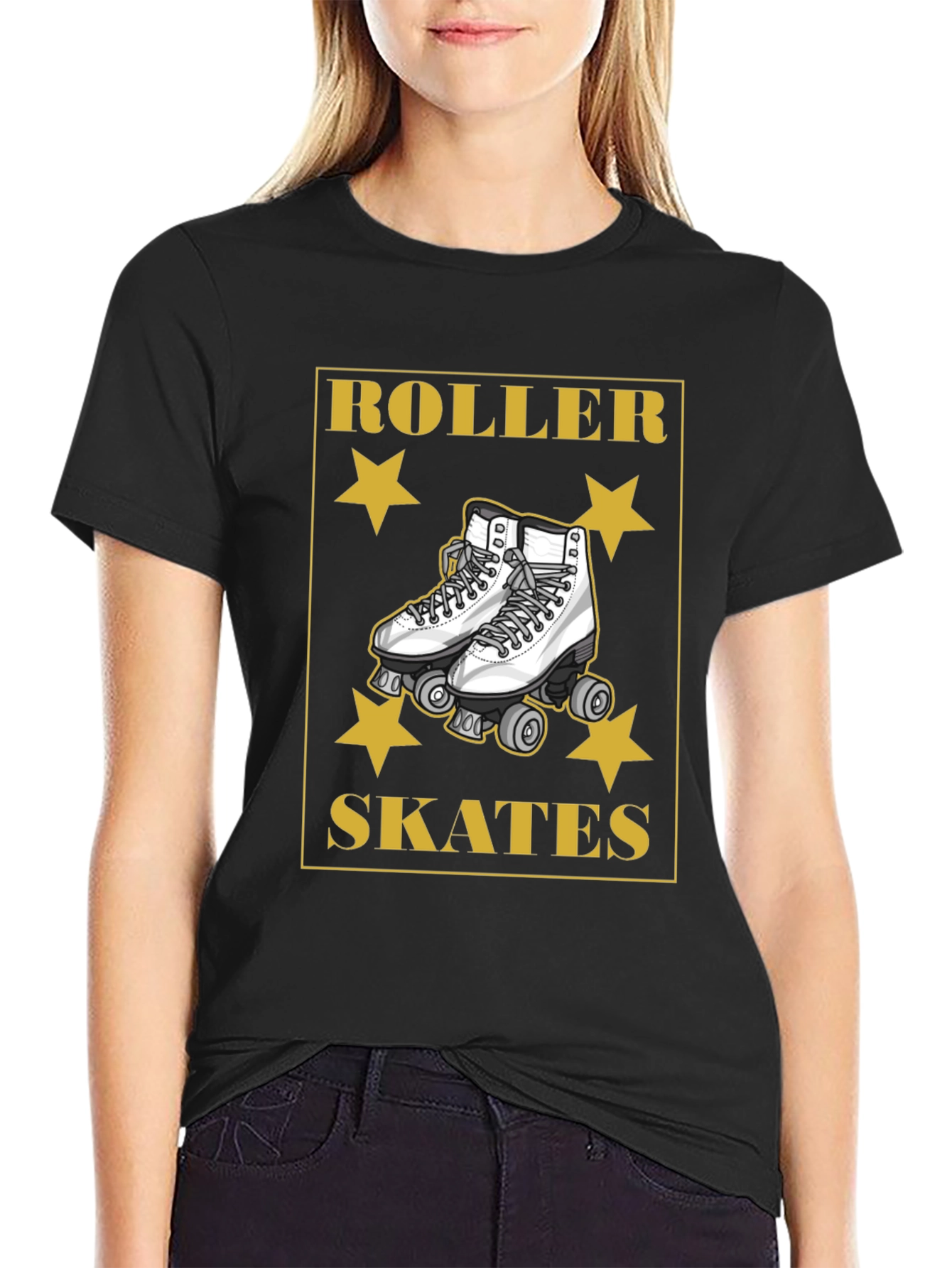 Retro Roller Skates Graphic T-Shirt