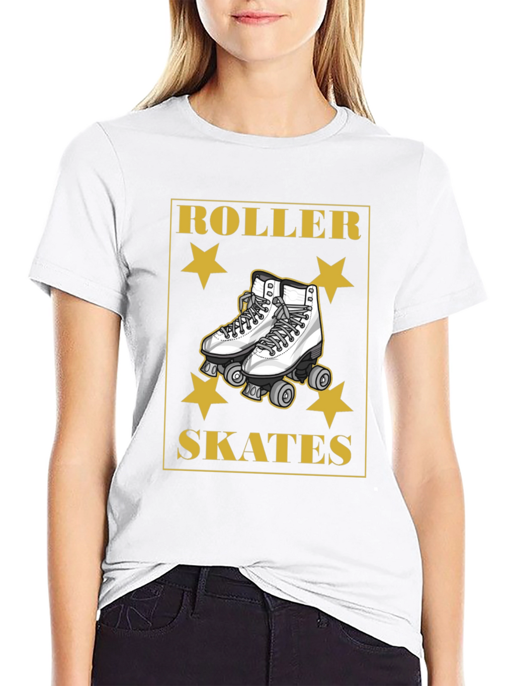 Retro Roller Skates Graphic T-Shirt