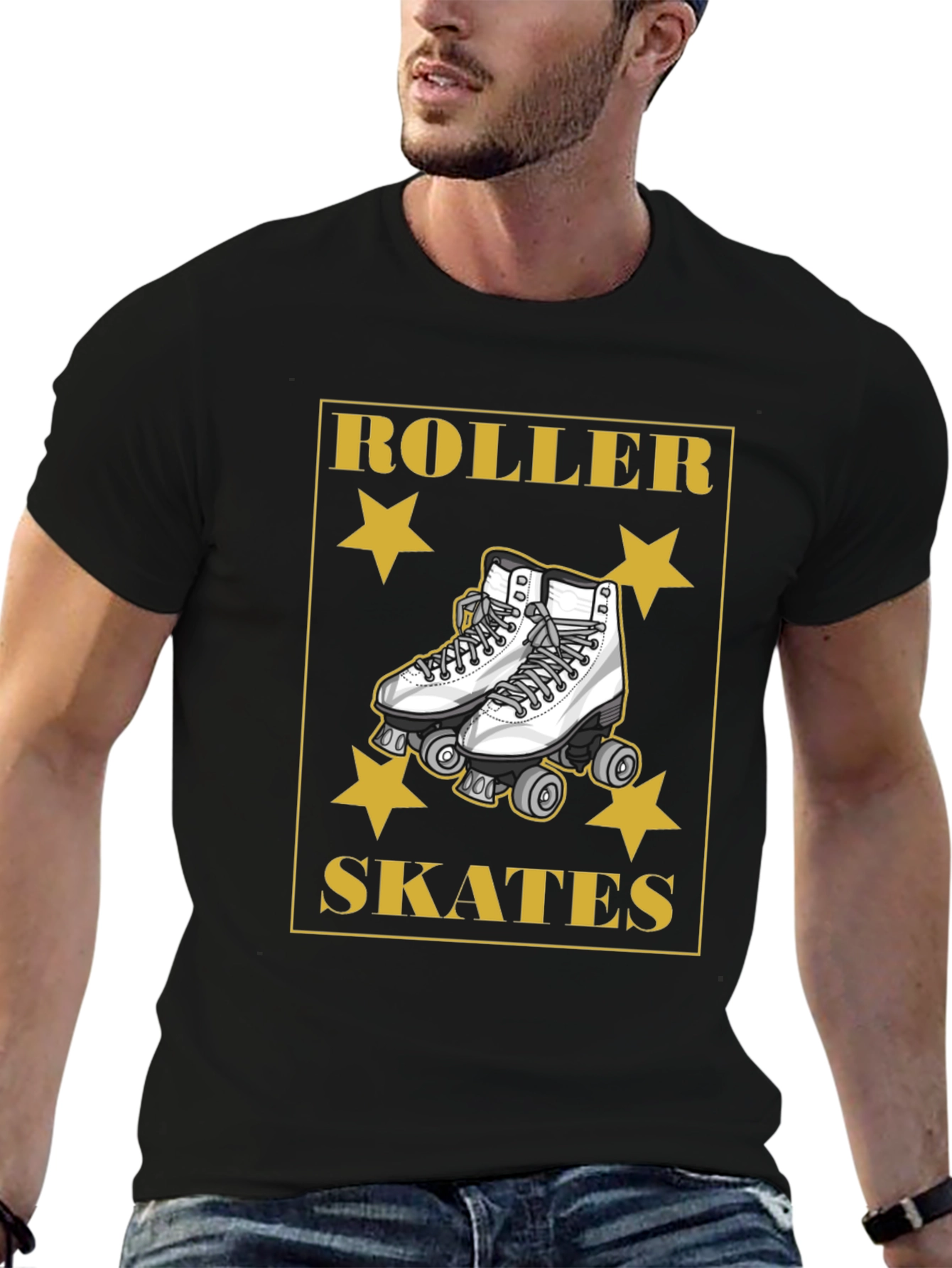 Retro Roller Skates Graphic T-Shirt
