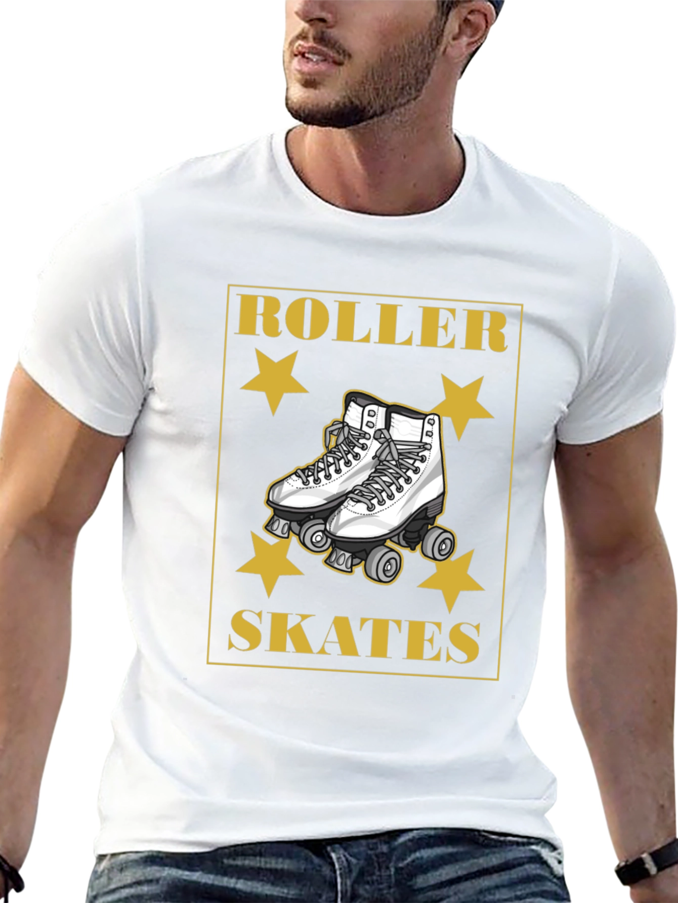 Retro Roller Skates Graphic T-Shirt