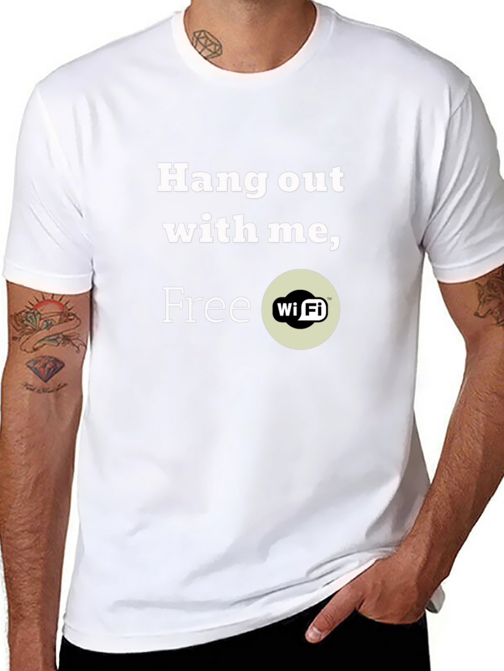 Hang Out with Me Free Wi-Fi T-Shirt