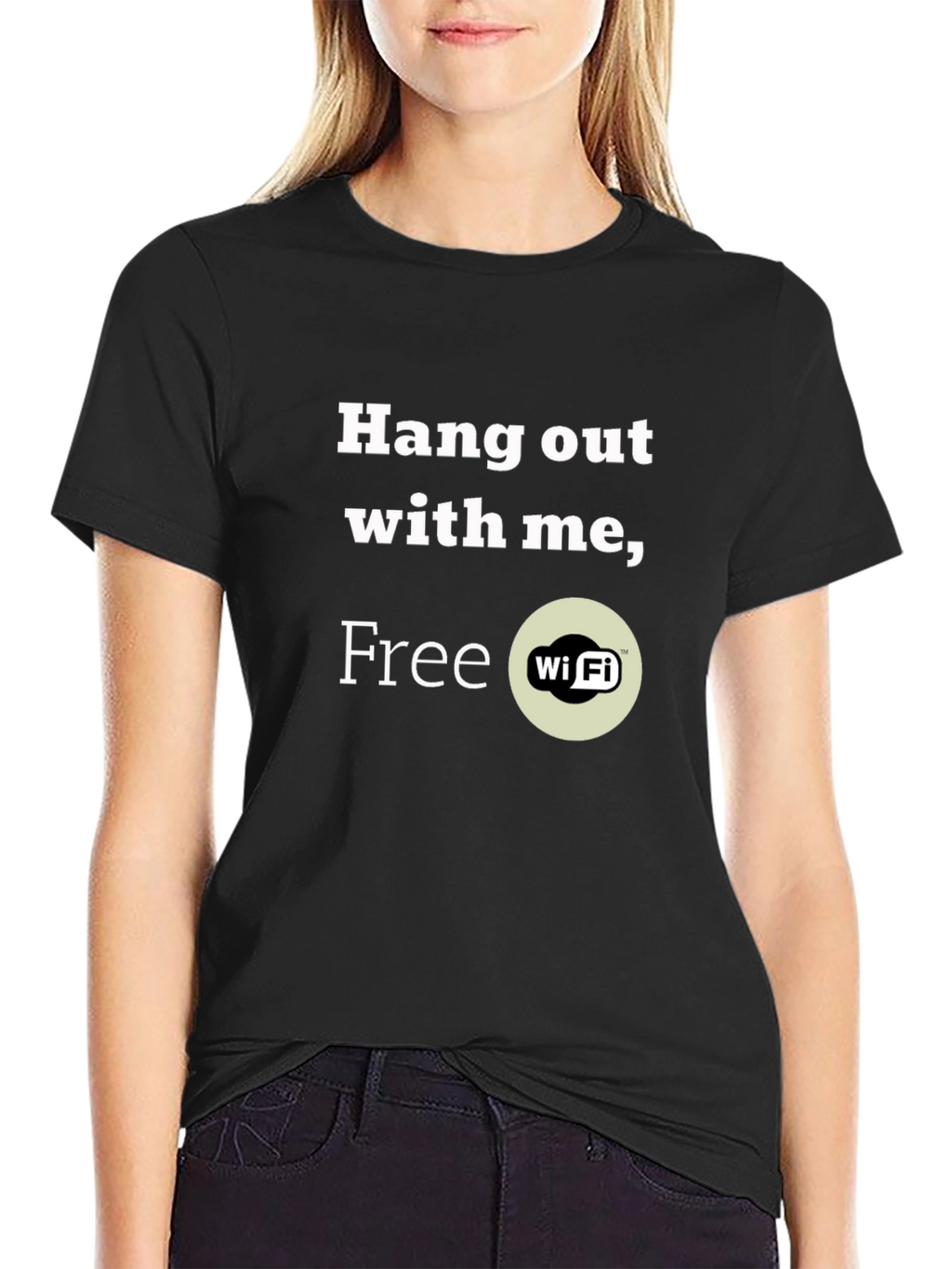 Hang Out with Me Free Wi-Fi T-Shirt