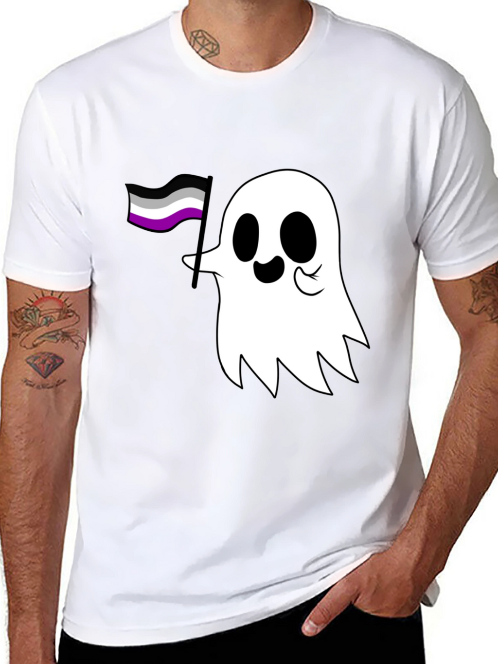 Asexual Ghost T-Shirt - Ace Pride