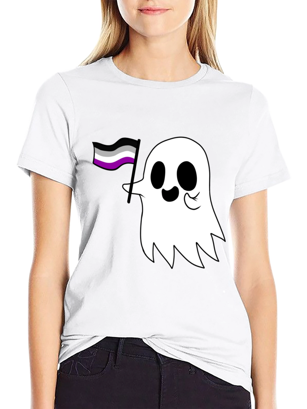 Asexual Ghost T-Shirt - Ace Pride