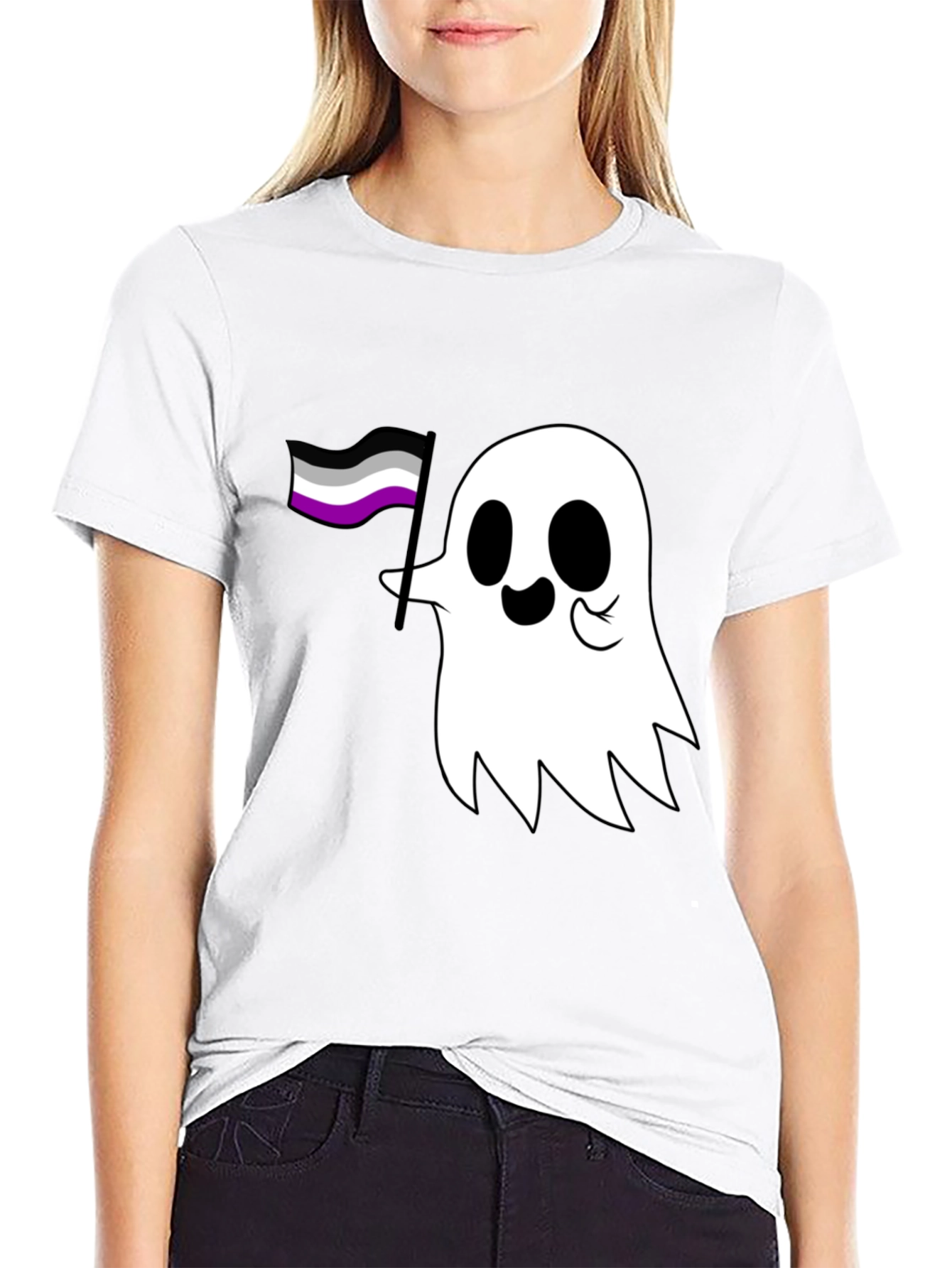 Asexual Ghost T-Shirt - Ace Pride