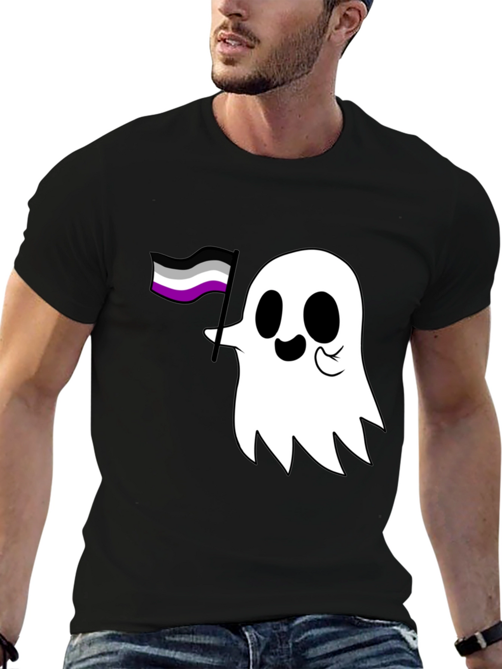 Asexual Ghost T-Shirt - Ace Pride